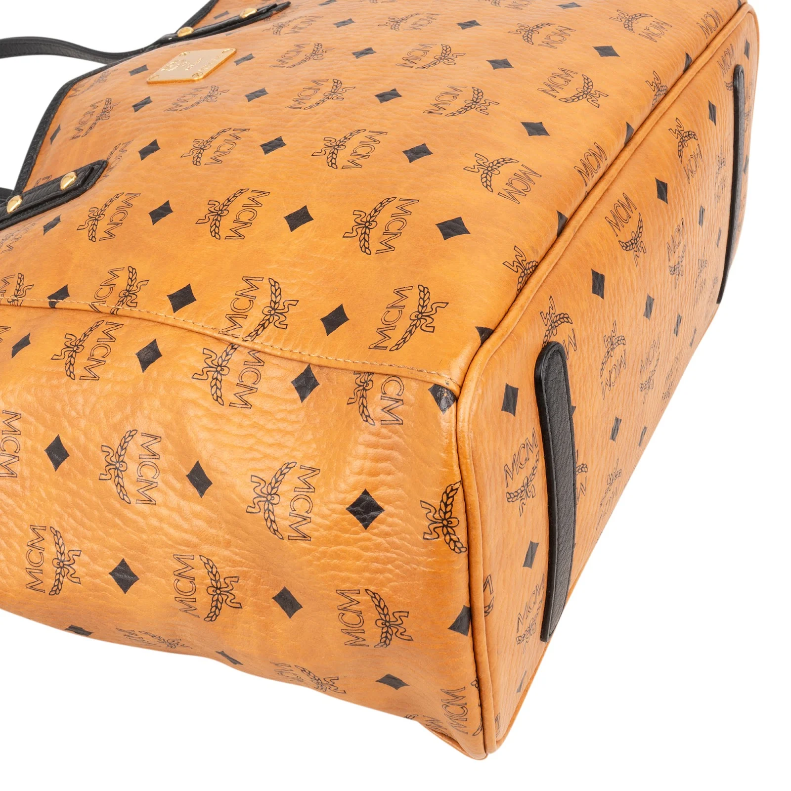 MCM Monogram Visetos Liz Shopper Tote Shoulder Bag