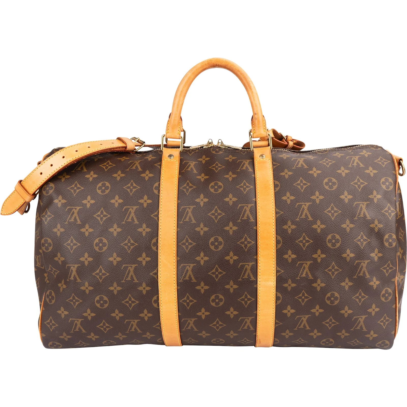 Louis Vuitton Monogram Canvas Keepall 50 Bandoulière Reisetasche