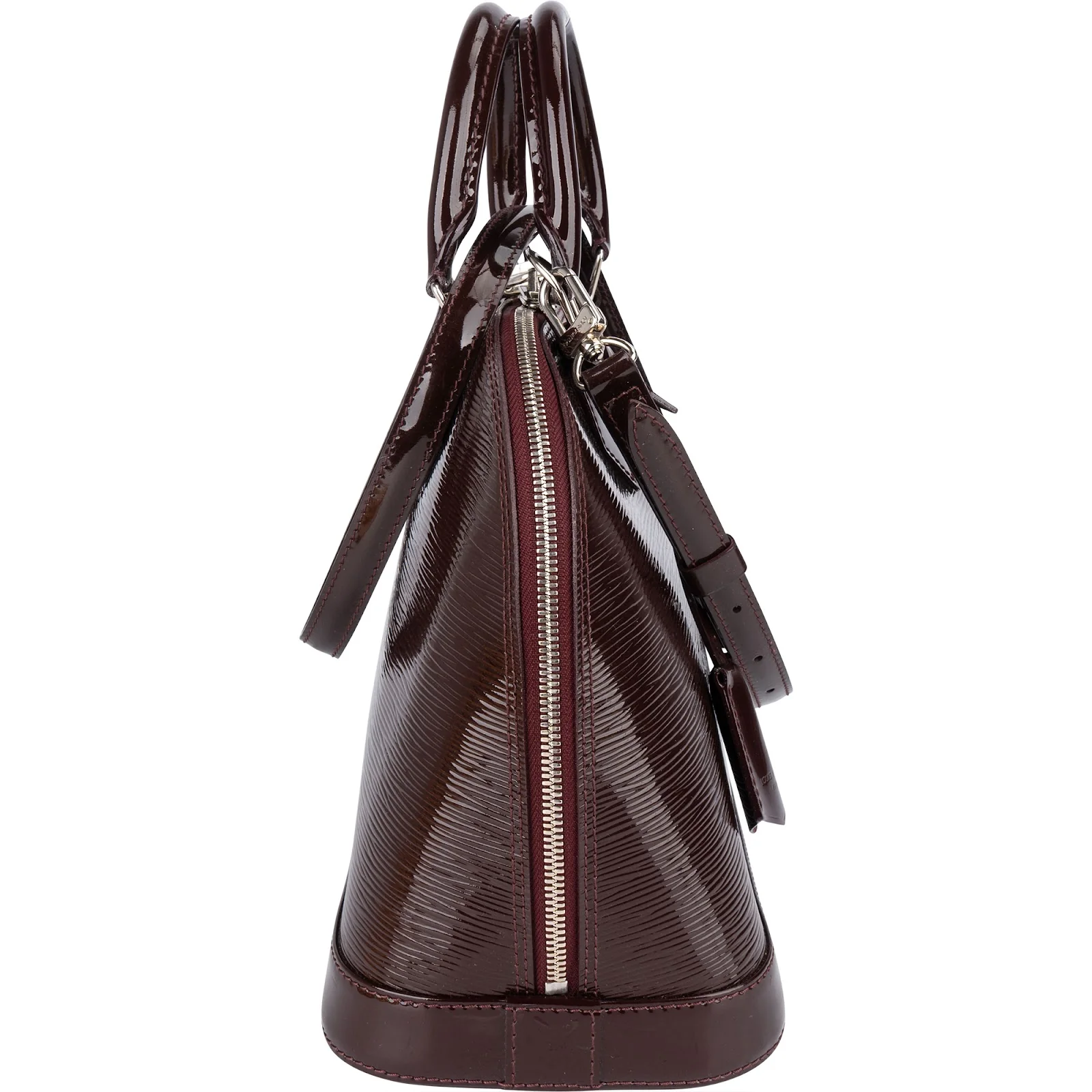 Louis Vuitton Burgundy Vernis Epi Leather Alma PM Handbag