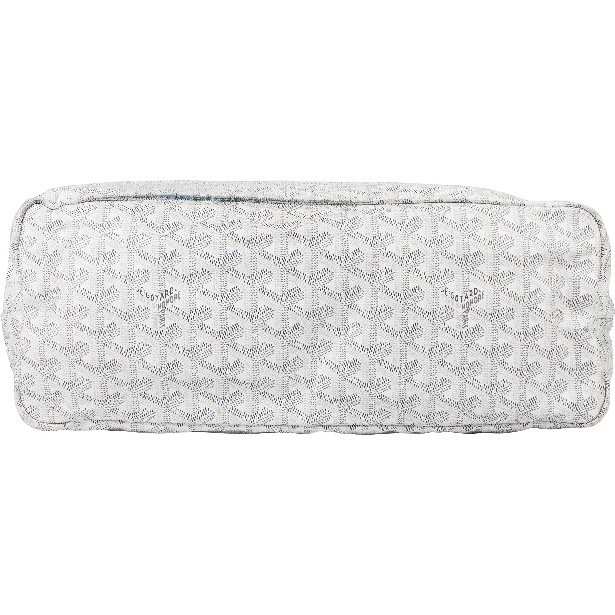 Goyard White Goyardine Monogram Saint Louis PM Shoulder Bag