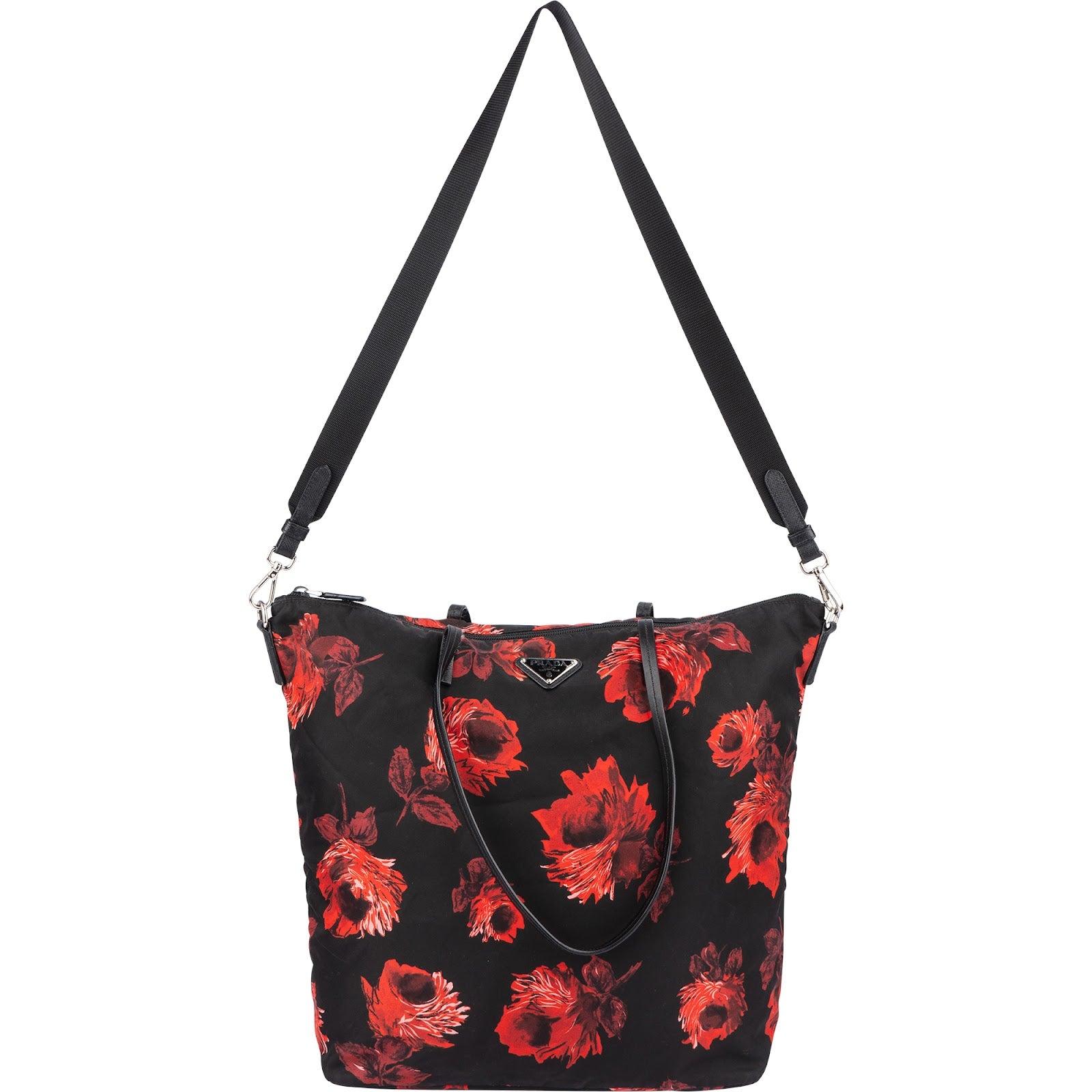 Prada - Tessuto Rose Monogram Shoulder Bag
