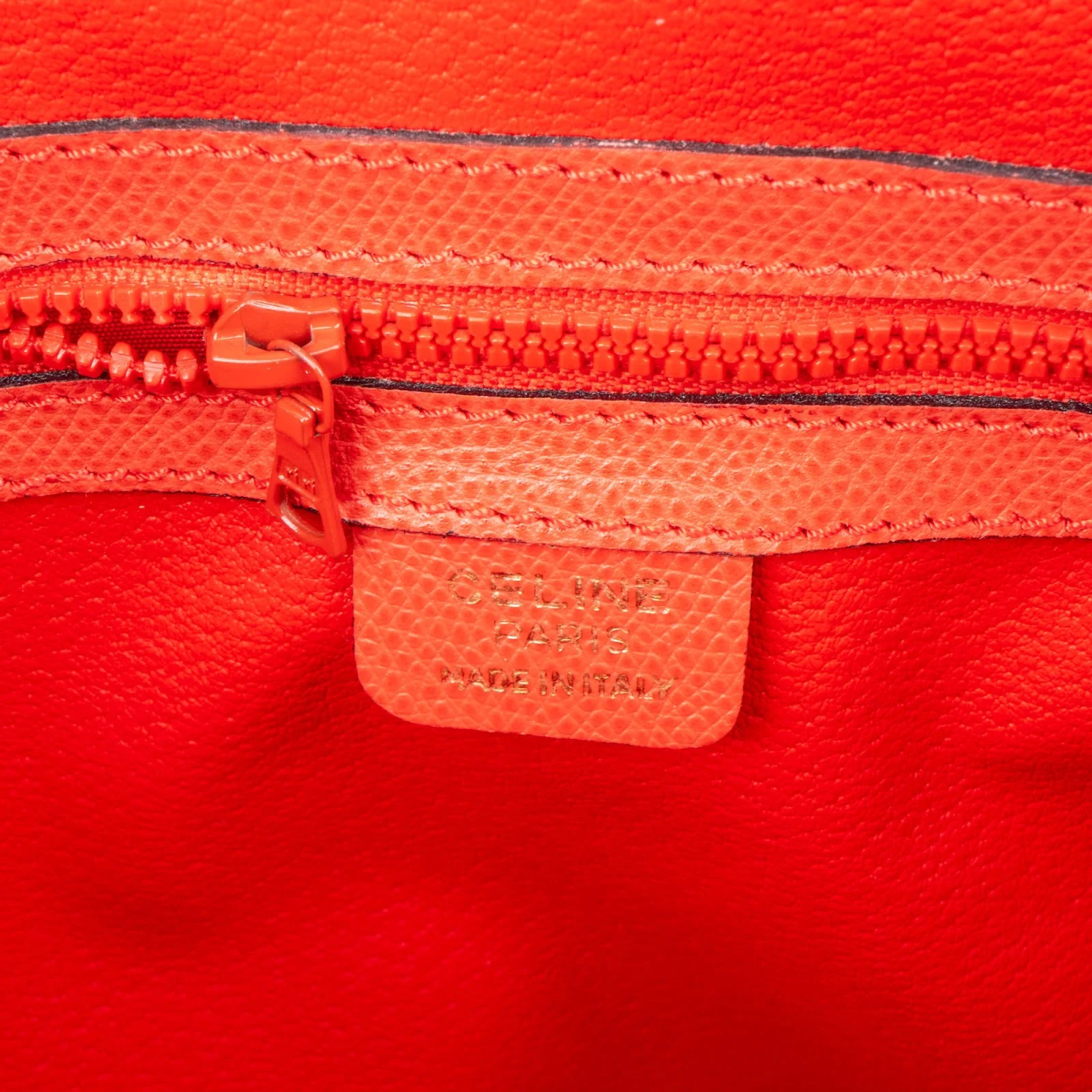 Céline Grained Leather Dome Handbag