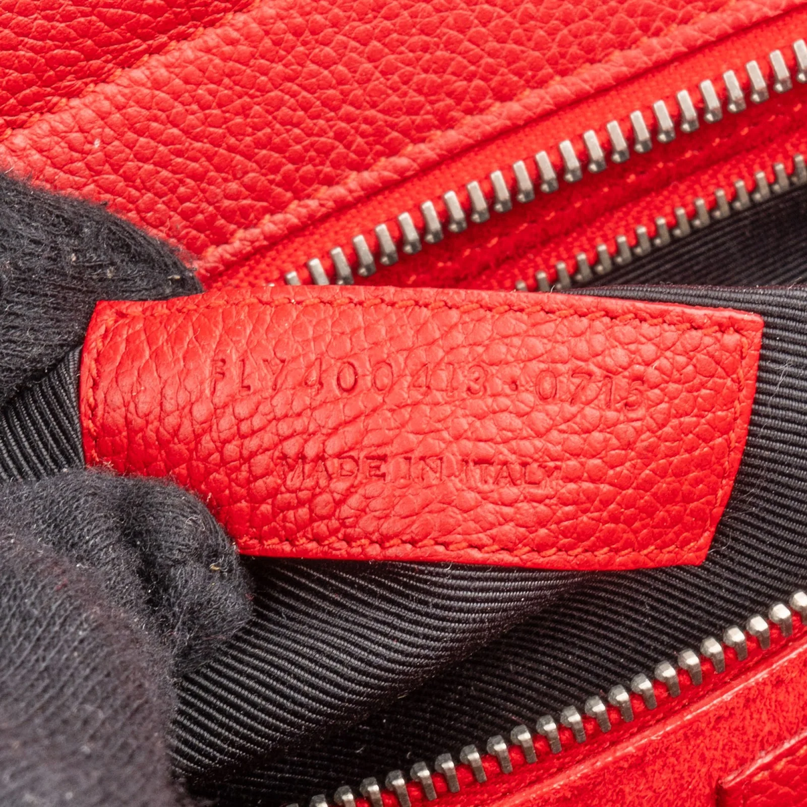 Saint Laurent Grained Leather Rive Gauche Handbag