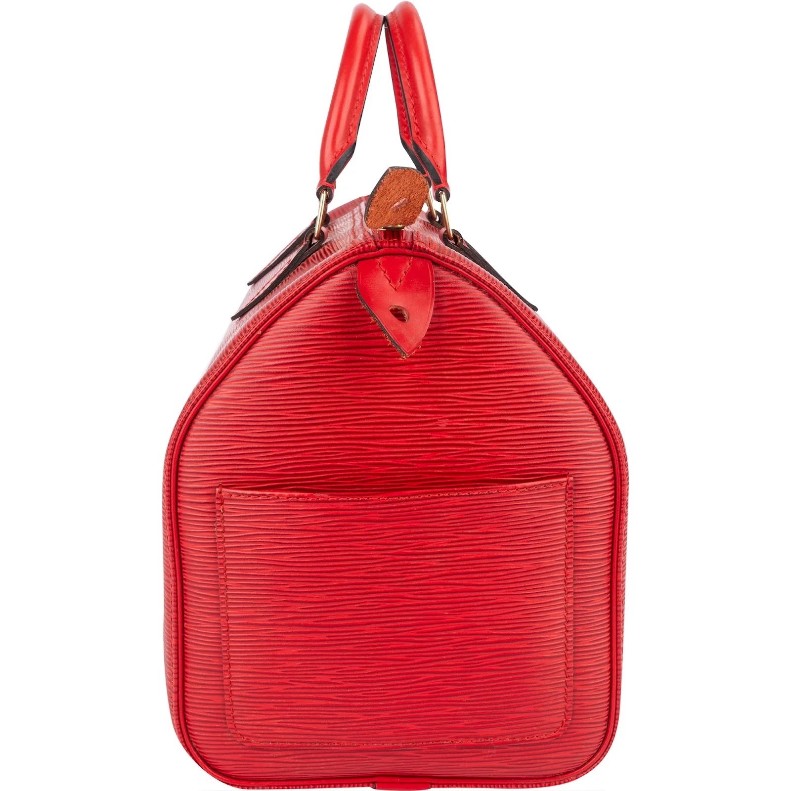 Louis Vuitton Red Epi Leather Speedy 30 Boston Bag