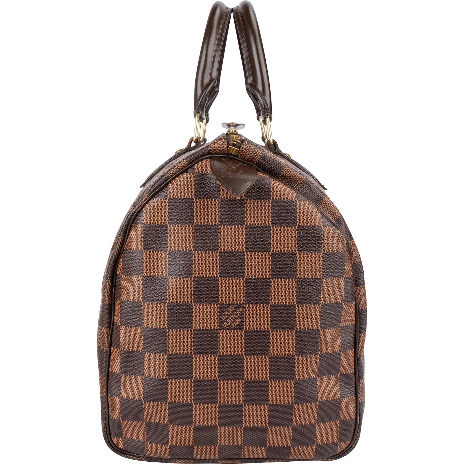 Louis Vuitton Monogram Damier Ebene Speedy 30 Boston Bag