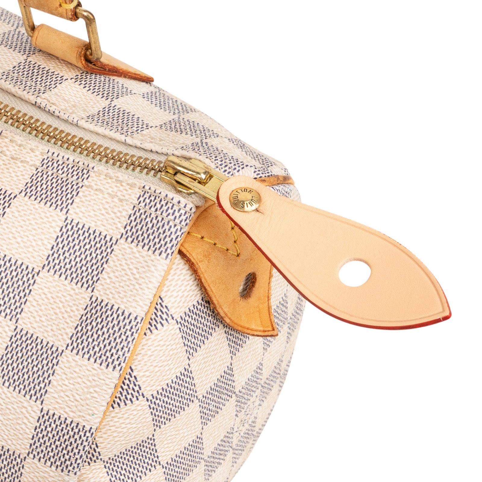Louis Vuitton Monogram Damier Azur Speedy 25 Boston Bag