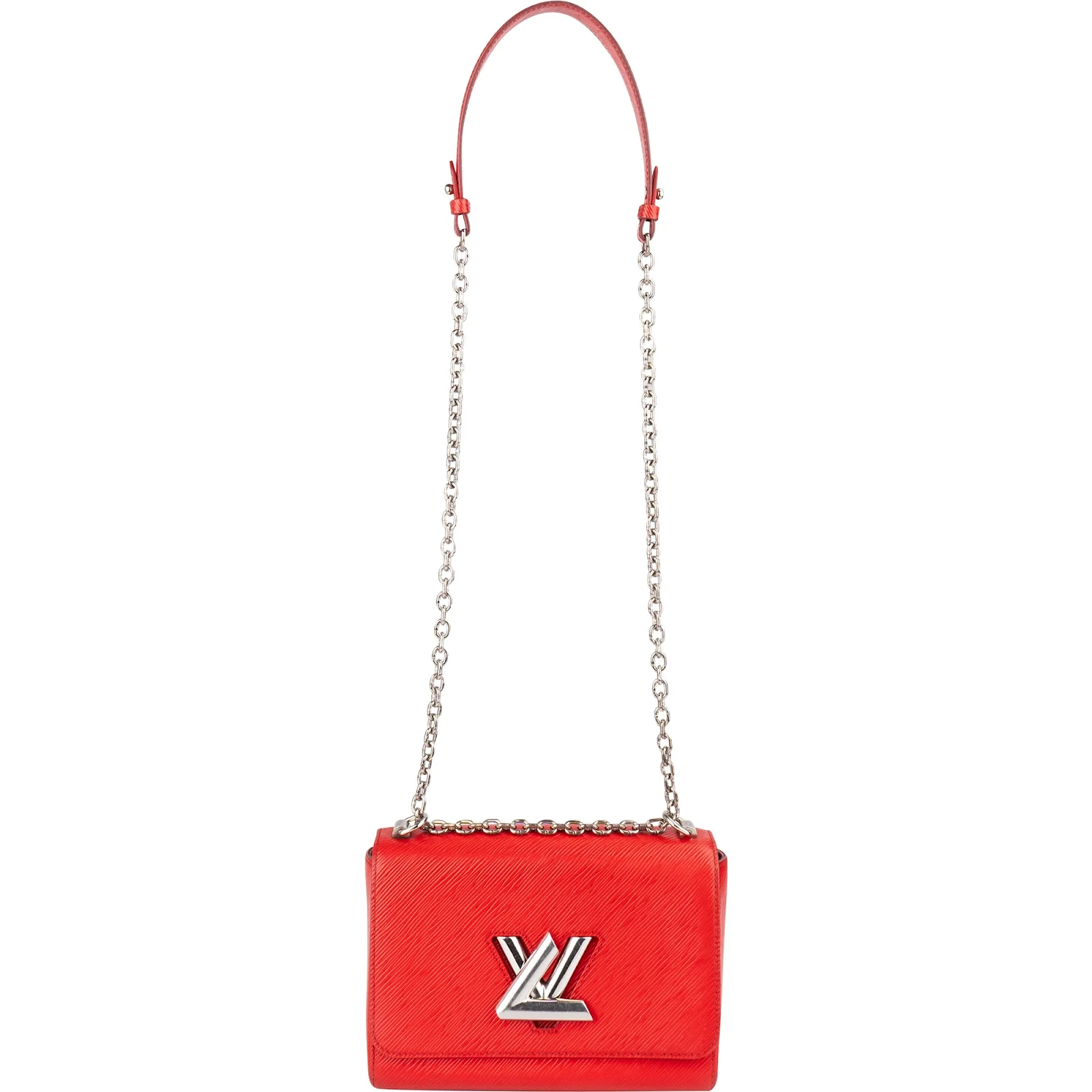 Louis Vuitton Red Epi Leather Twist Crossbody Bag