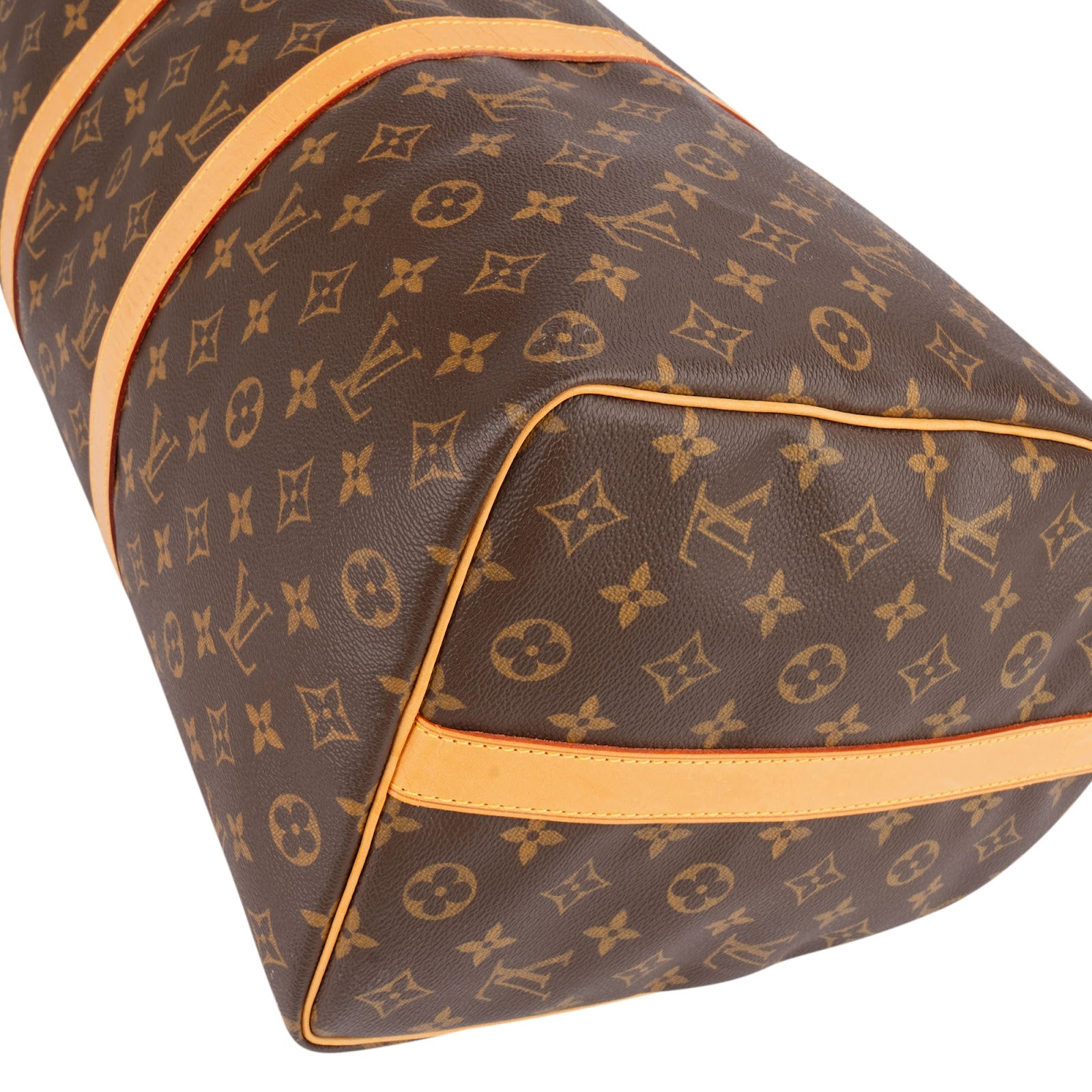 Louis Vuitton Monogram Canvas Keepall 50 Shoulder Strap Travel Bag