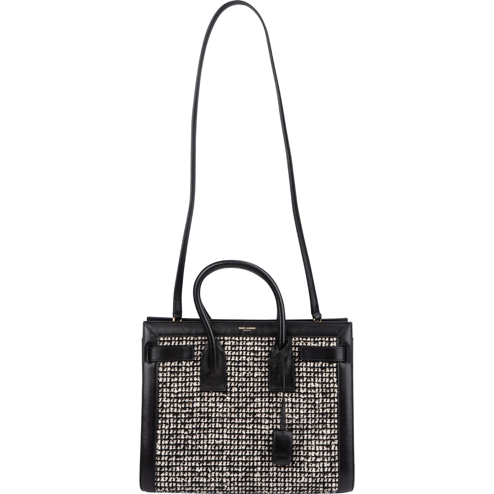 Saint Laurent - Tweed Sac de Jour Handbag