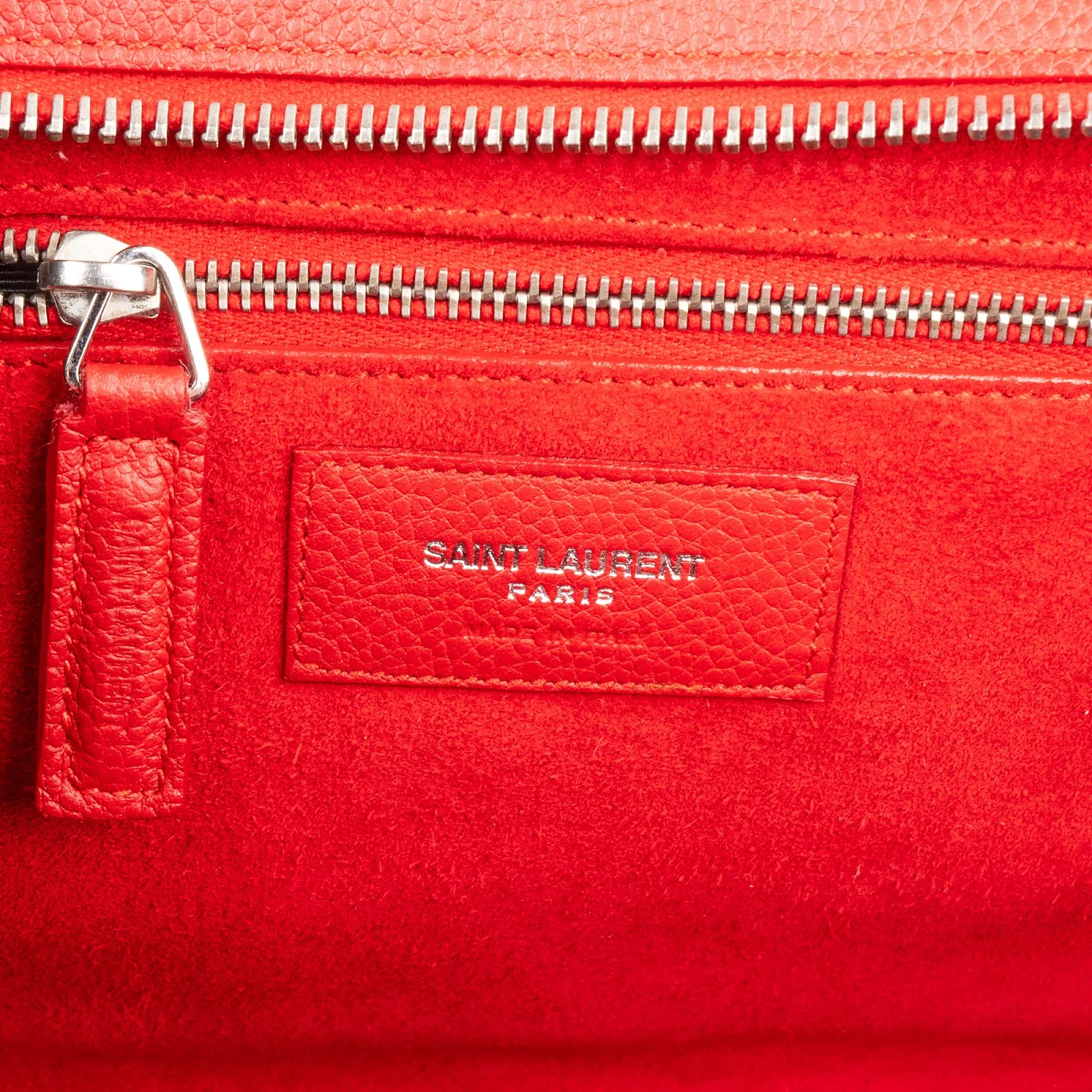 Saint Laurent Grained Leather Rive Gauche Handbag