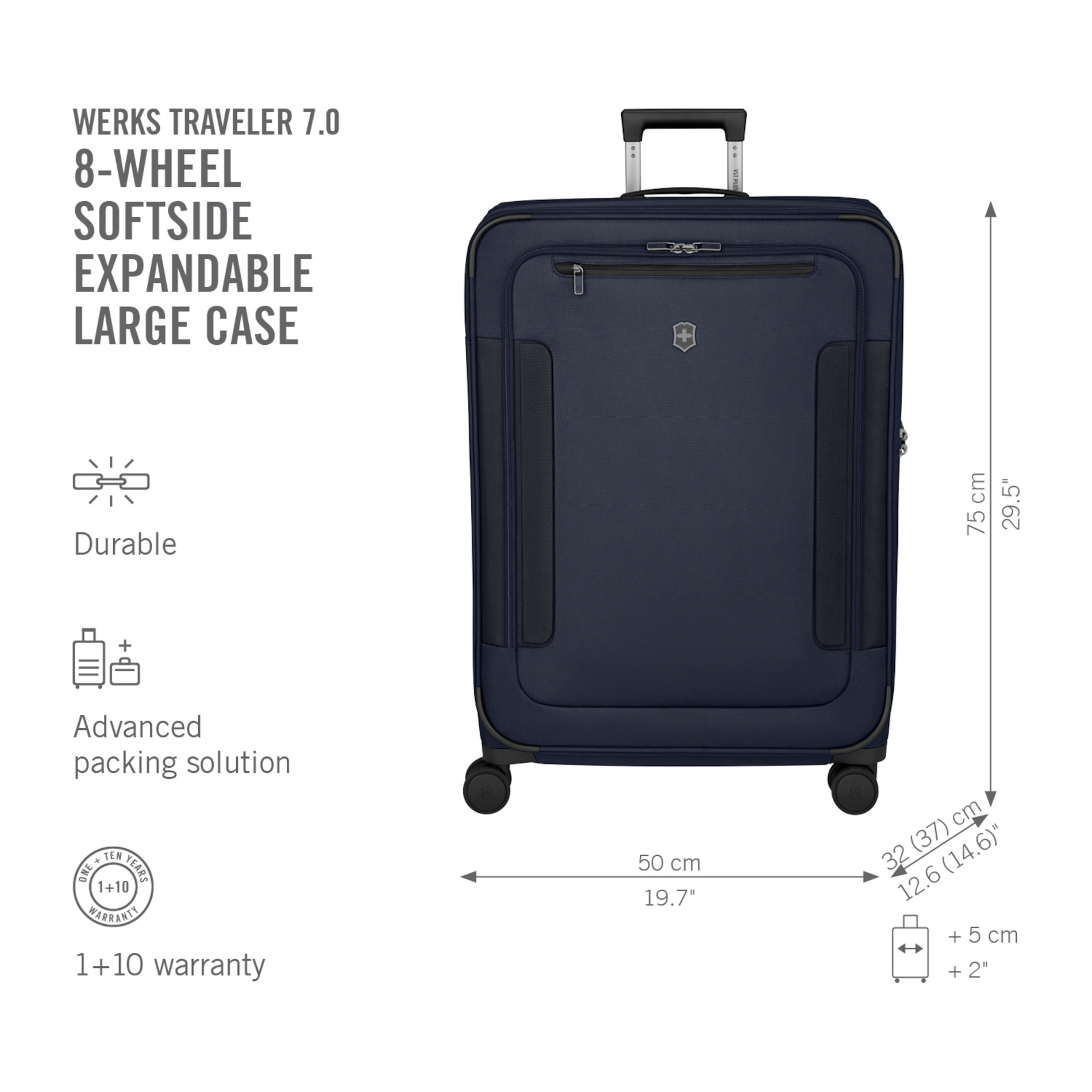 Werks Traveler 7.0 Large Case - Navy Blue