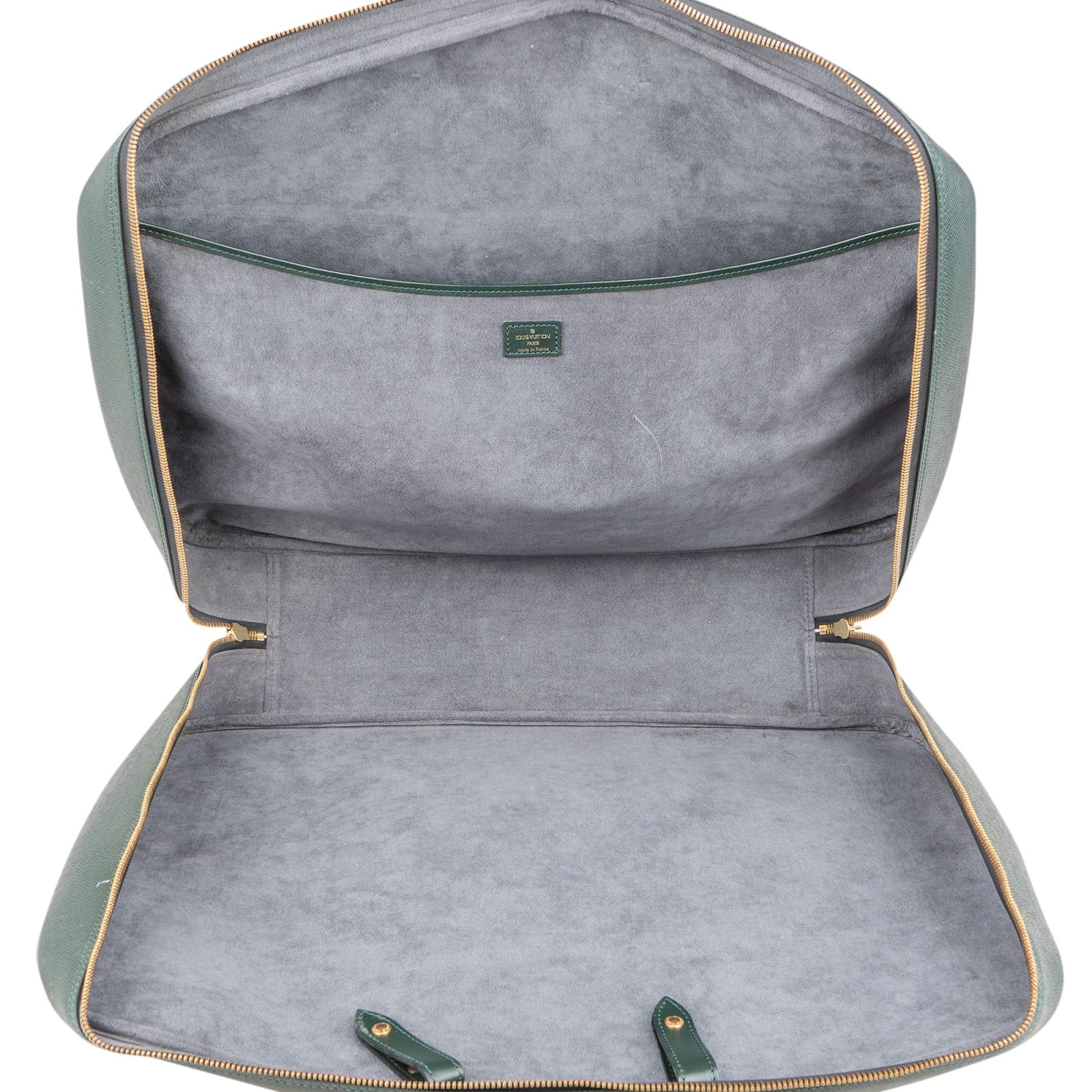 Louis Vuitton Green Taiga Leather Helanga Clip Reisetasche