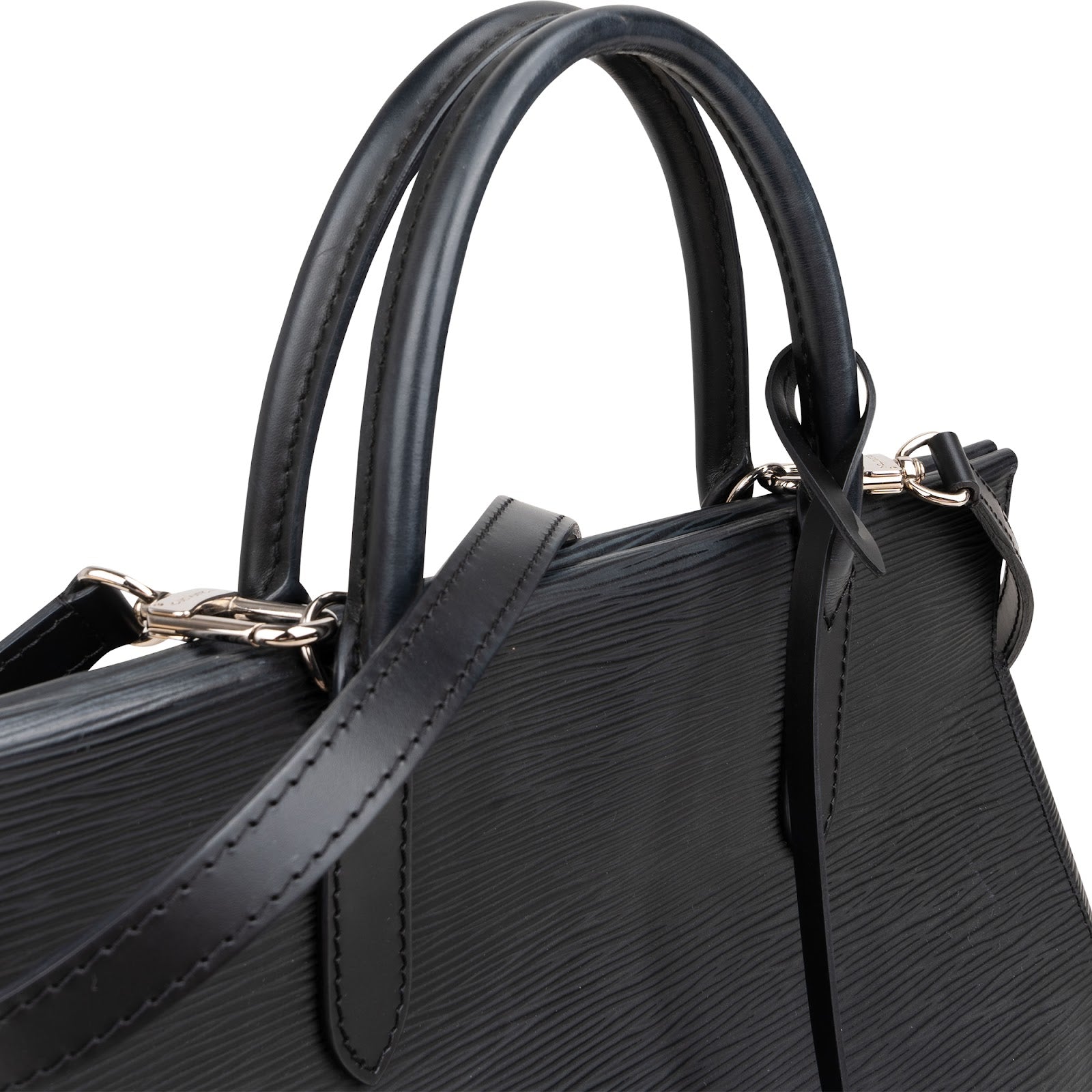 Louis Vuitton Noir Epi Leather Marly MM Handbag M94612