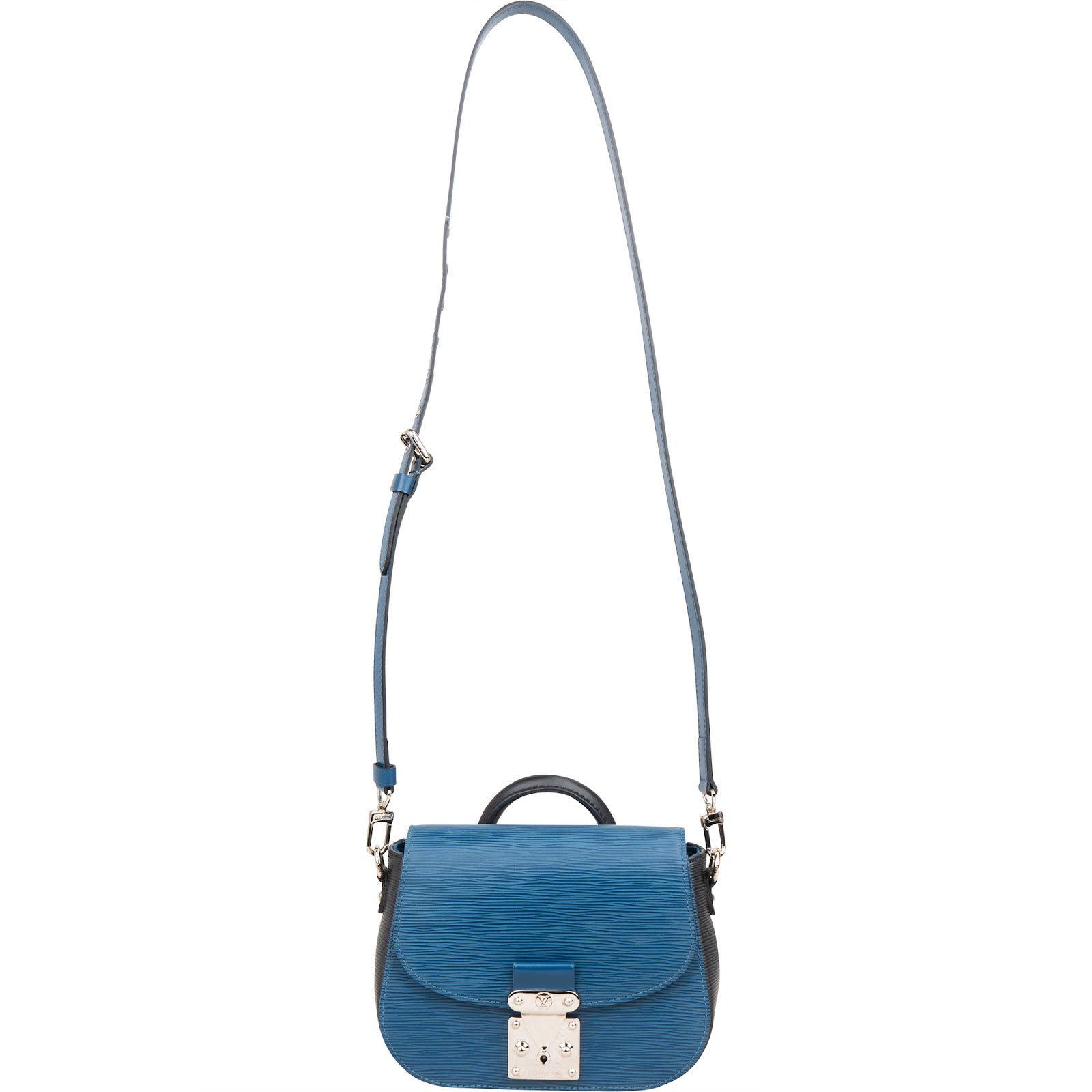 Louis Vuitton Blue Epi Leather Eden PM Crossbody Handbag