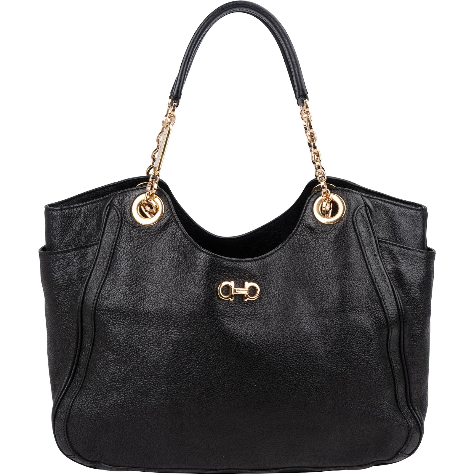Sac à bandoulière Gancini en cuir grainé de Salvatore Ferragamo