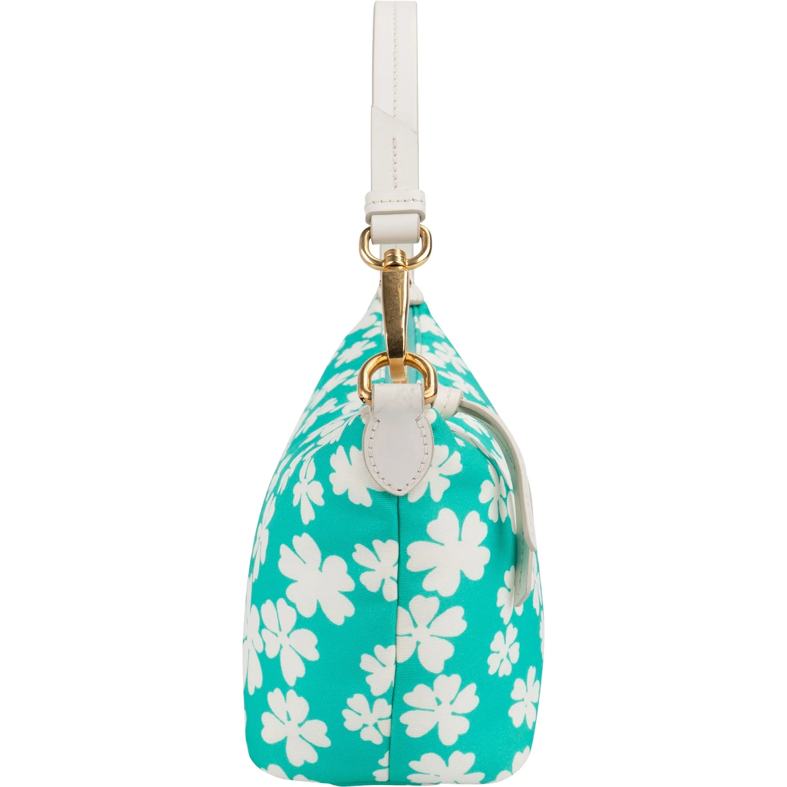 Miu Miu Nylon Flower Print Mini Pouch Handbag