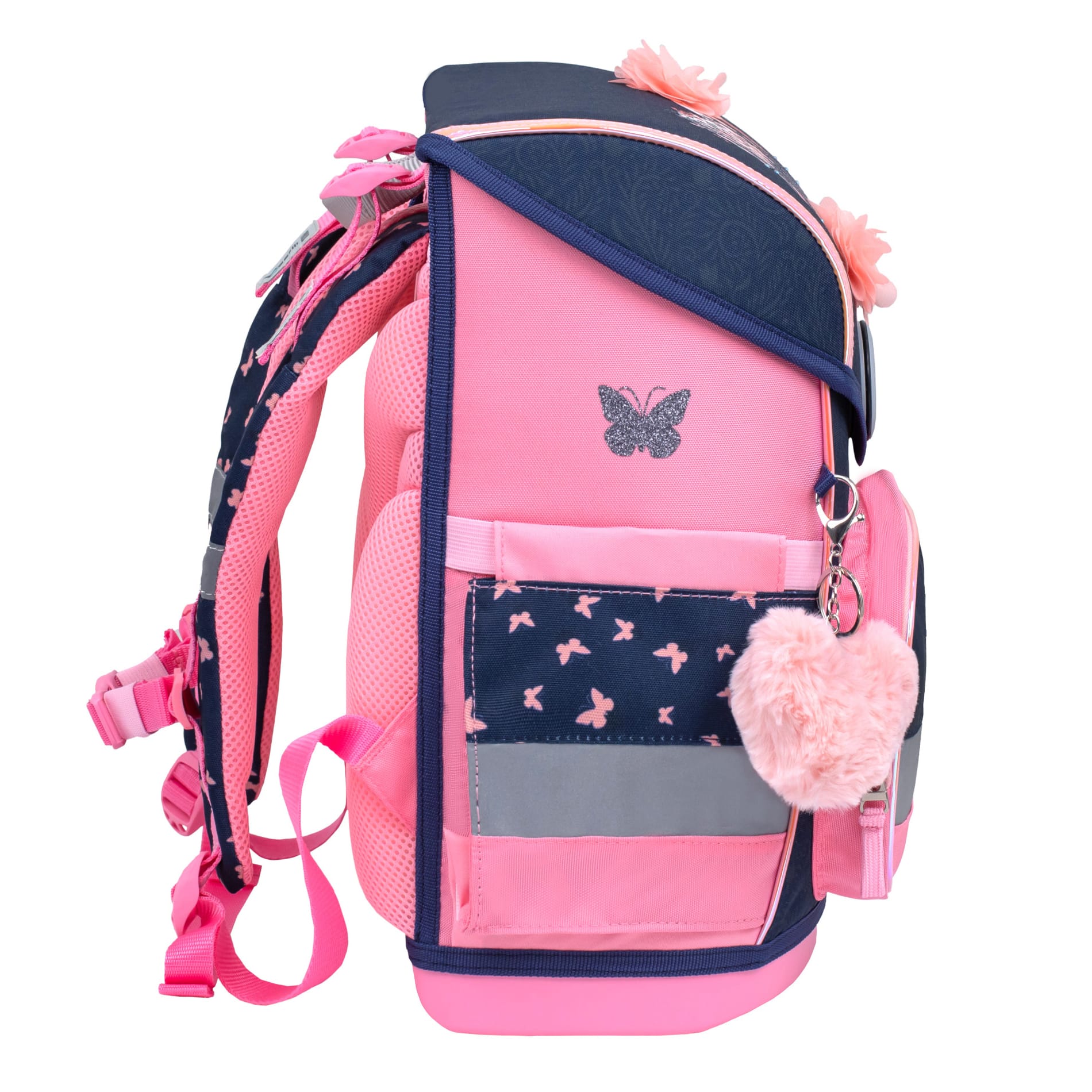 Compact ergonomisches Schulranzen-Set 4-teilig - Beautiful Flowers