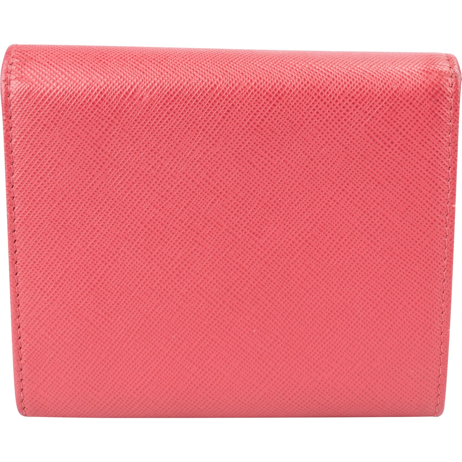 Prada - Pink Saffiano Leather Small Wallet
