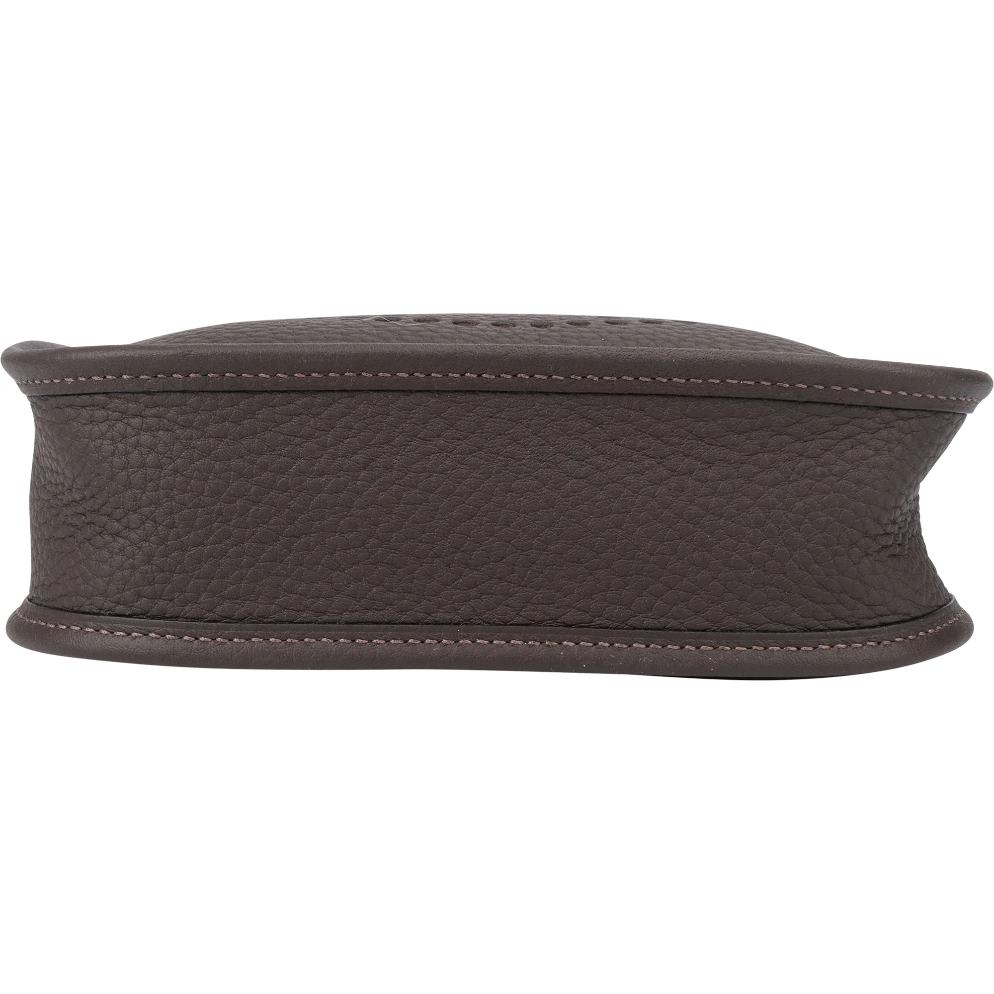 Hermès Brun Clemence Leather Evelyne 16 Crossbody Bag