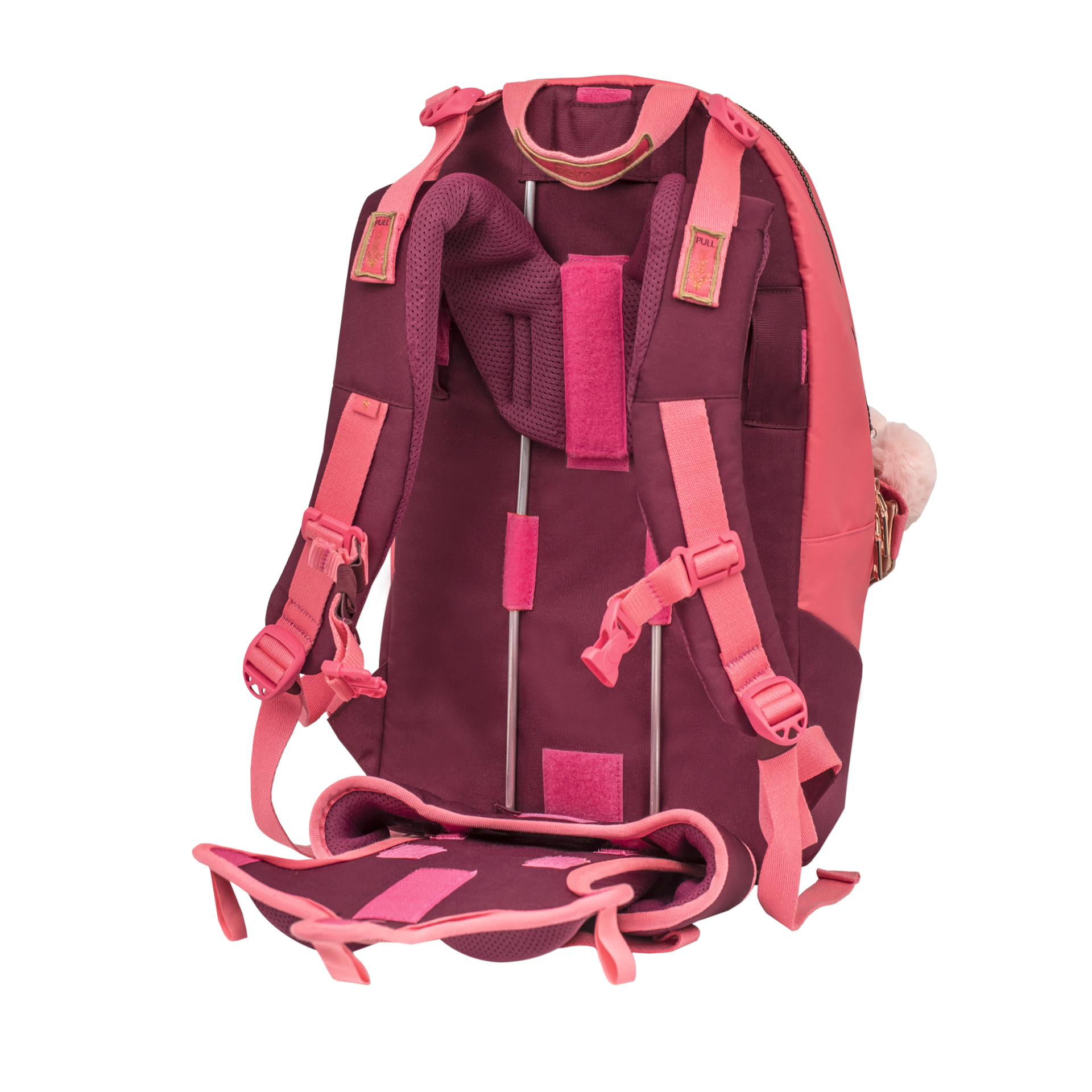 2-IN-1 Schultasche & Gürteltasche 2-teilig - Coral