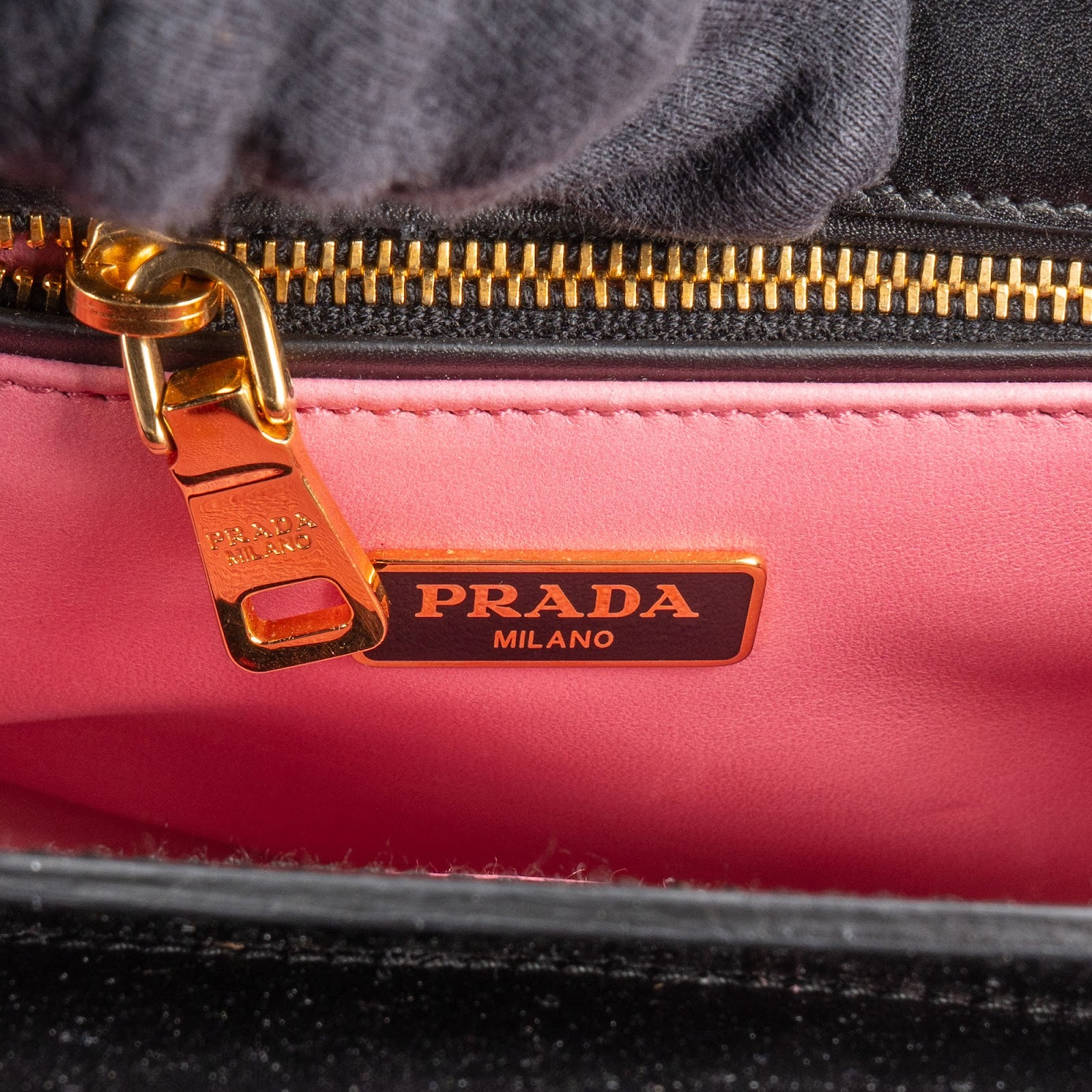 Prada Calfskin Leather Double Turnlock Handbag