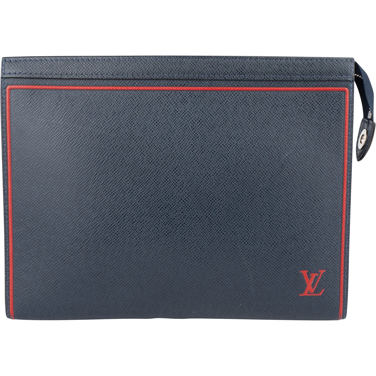 Louis Vuitton Marine Bicolor Taiga Leather Pochette Jour Dokumentenmappe