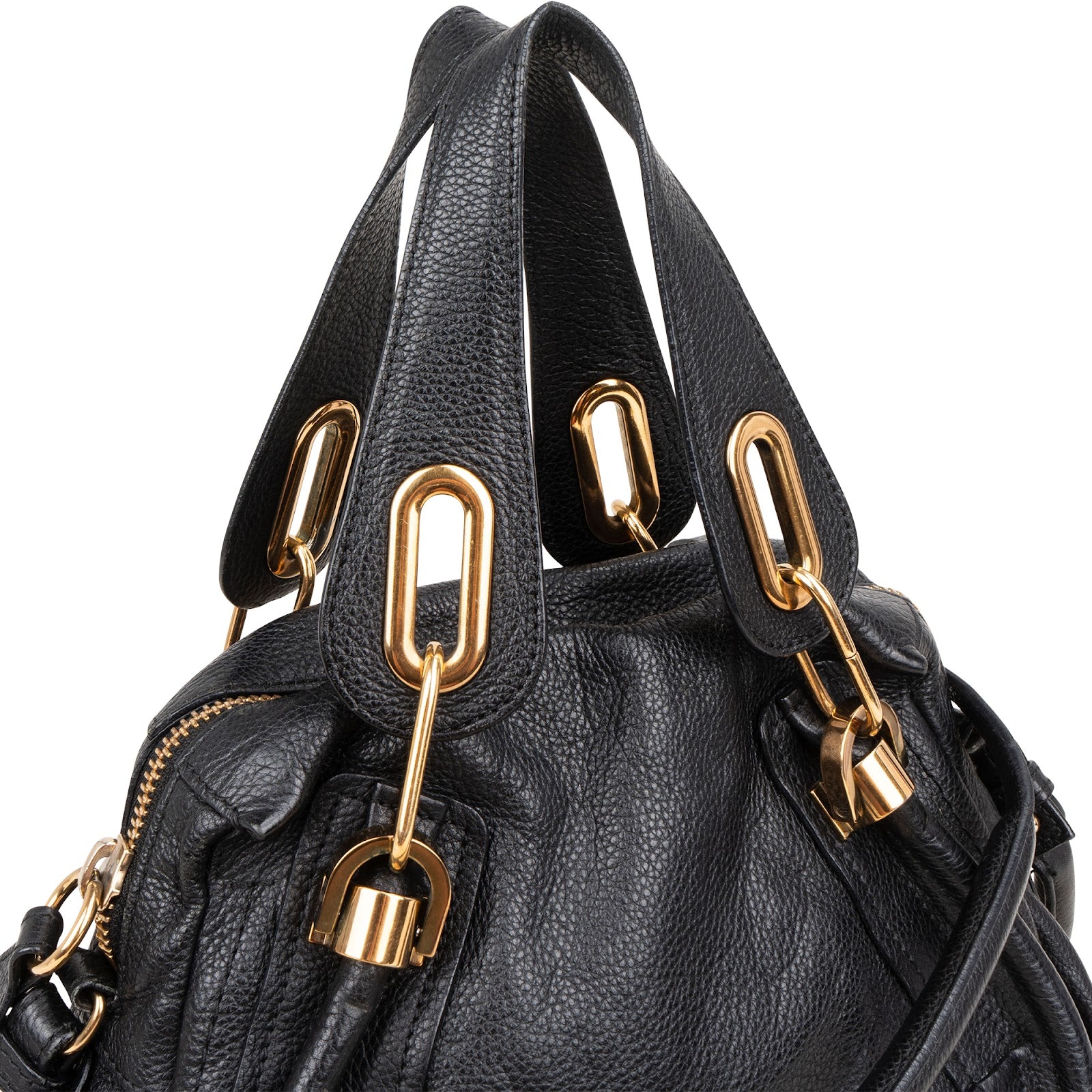 Chloé Grained Leather Paraty Shoulder Bag