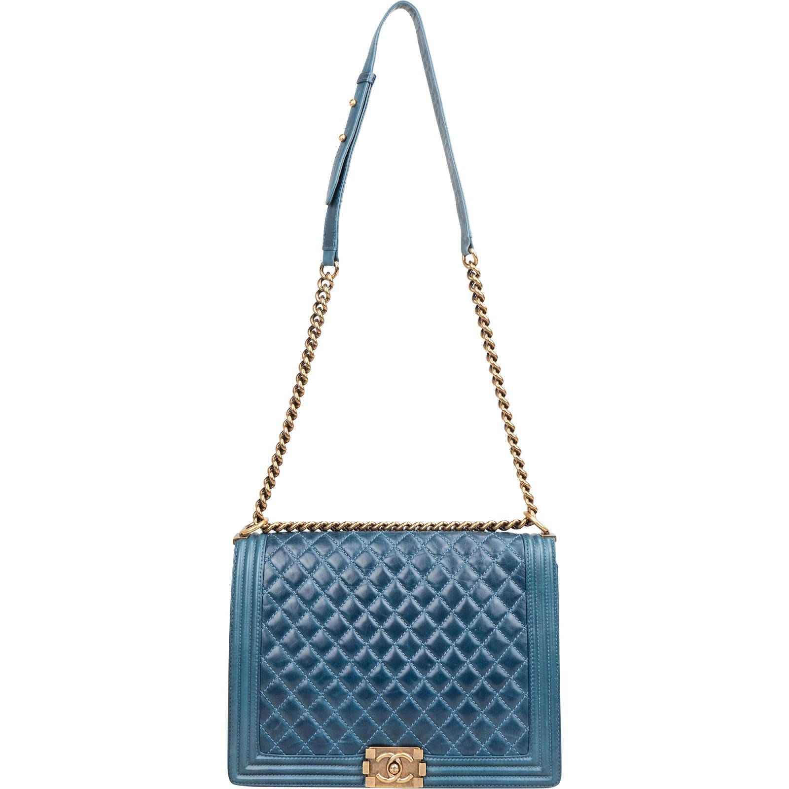 Chanel Quilted Calfskin Jumbo Boy Crossbody Bag
