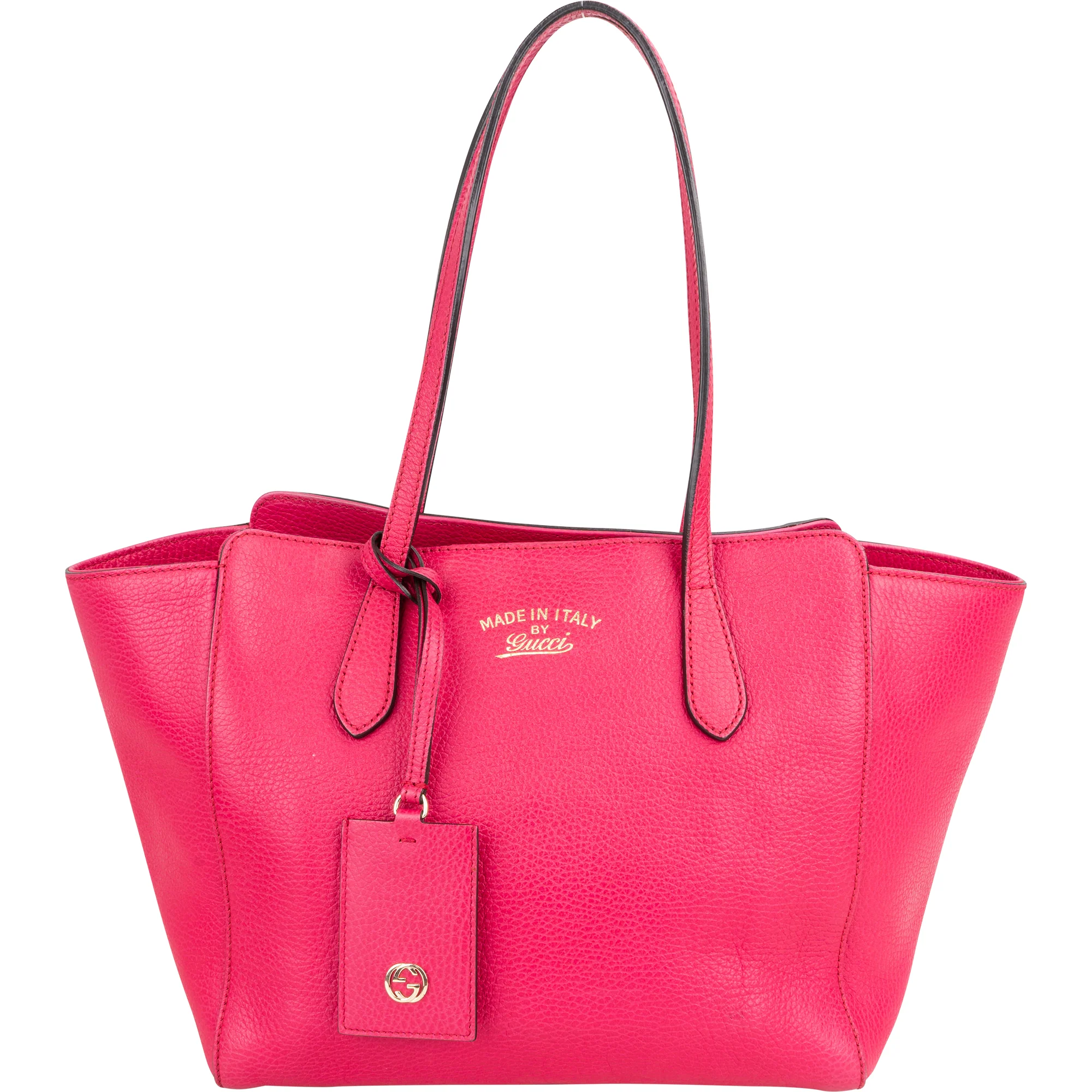 Gucci Pink Leather Swing Shopper