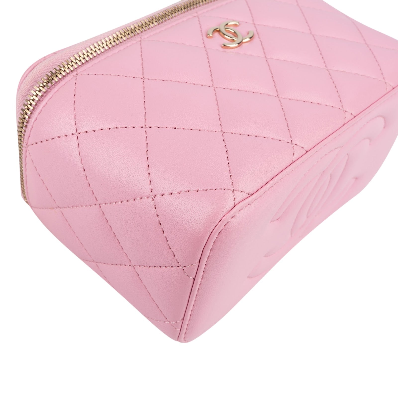 Chanel – Vanity Case Bicolor Quilted Lambskin