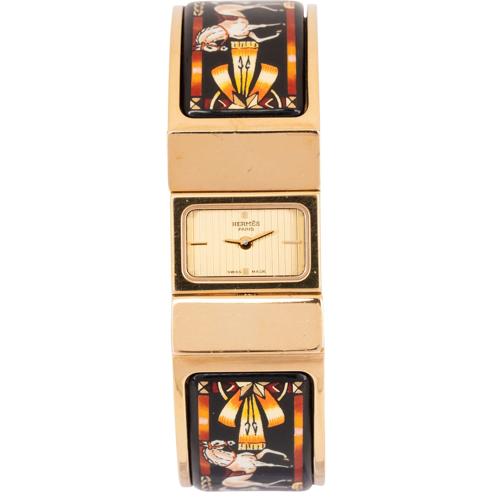 Hermès - Loxodonta emaille armband L01.200 horloge