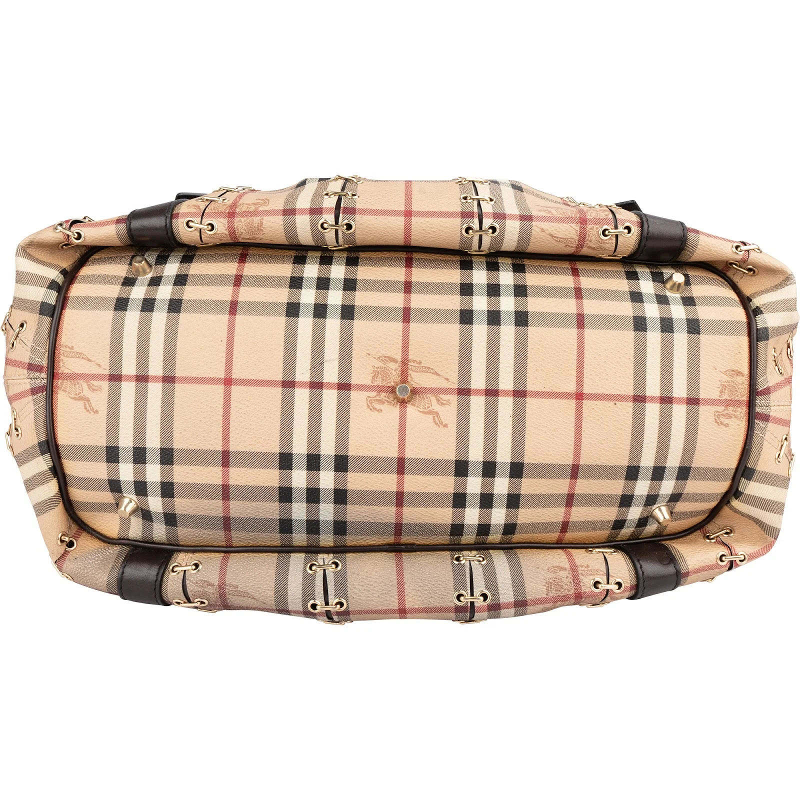 Burberry Haymarket Check Laced Lowry Northfield Shoulder Bag
