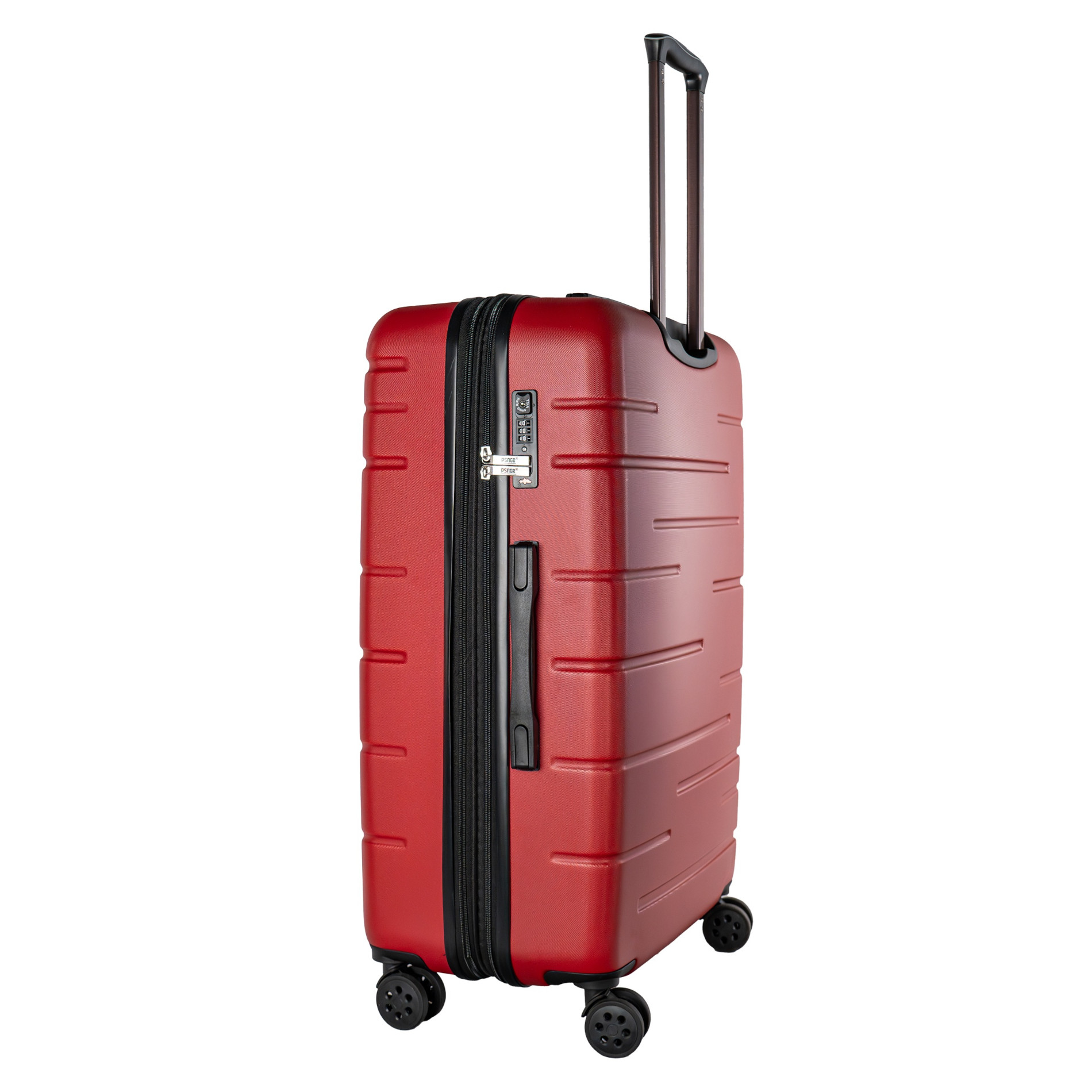 Stripes Kofferset 2-teilig (L,M) Erweiterbar - DK Red