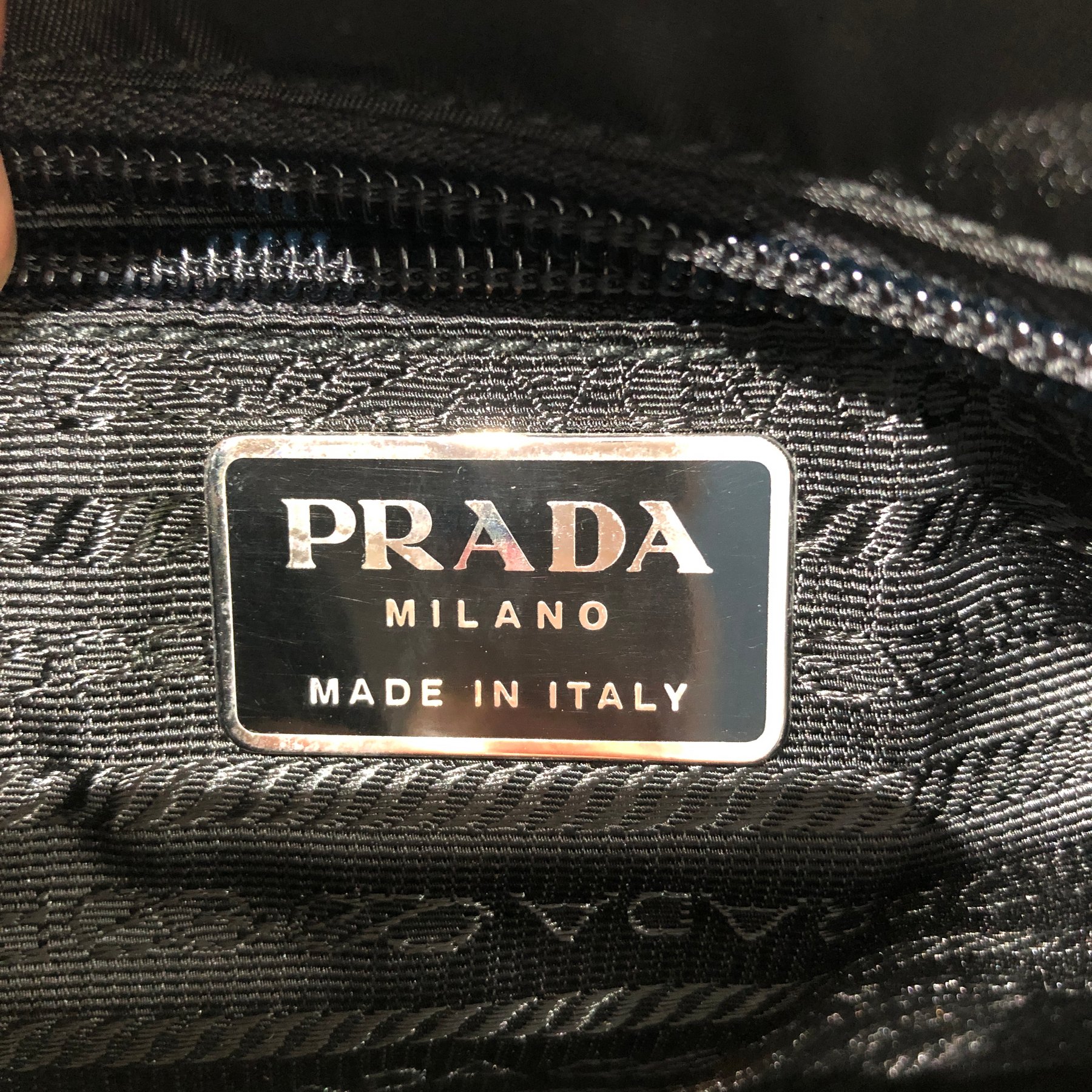 Prada - Triangular Plate Mini - Schultertasche