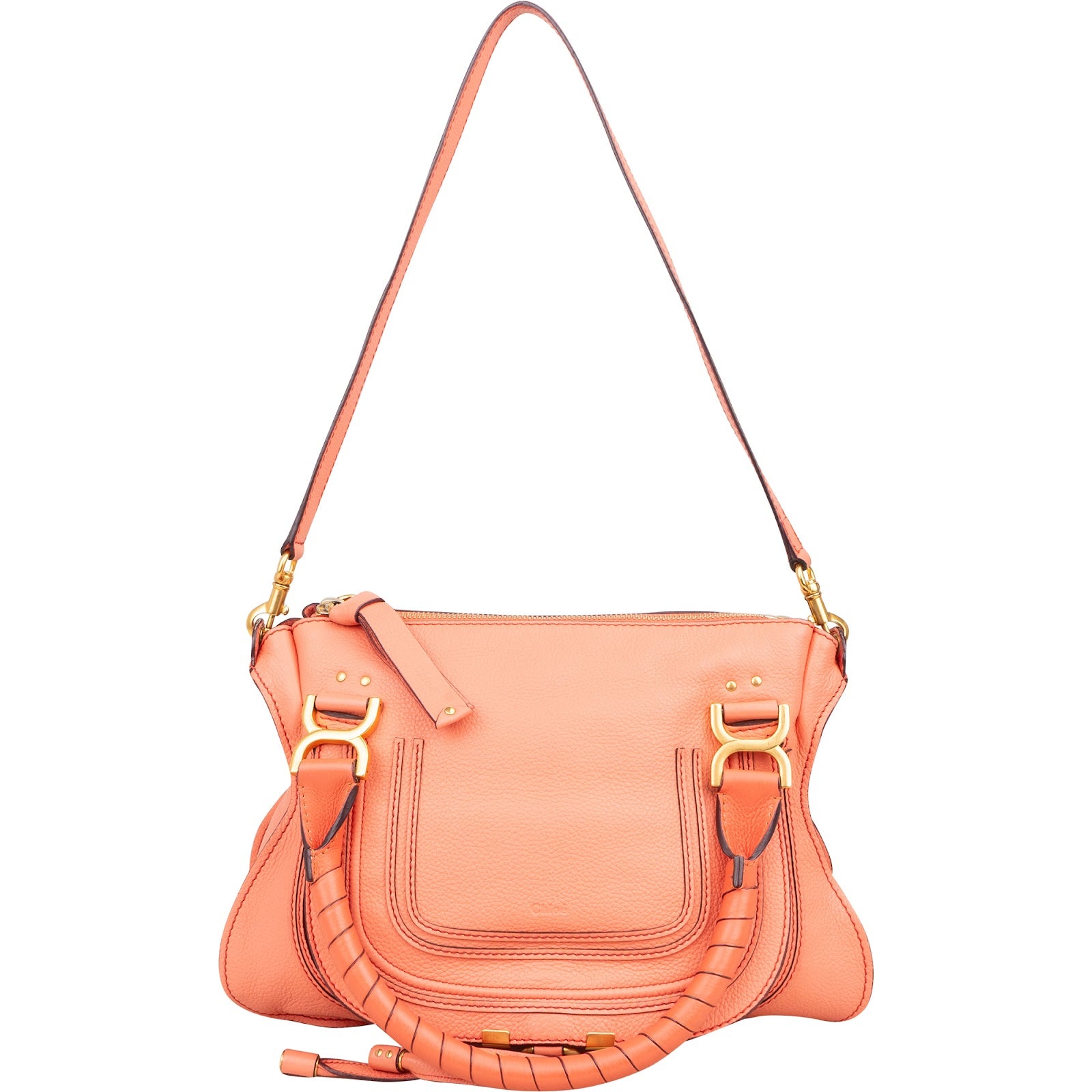 Chloé Grained Calfskin Marcie Shoulder Bag