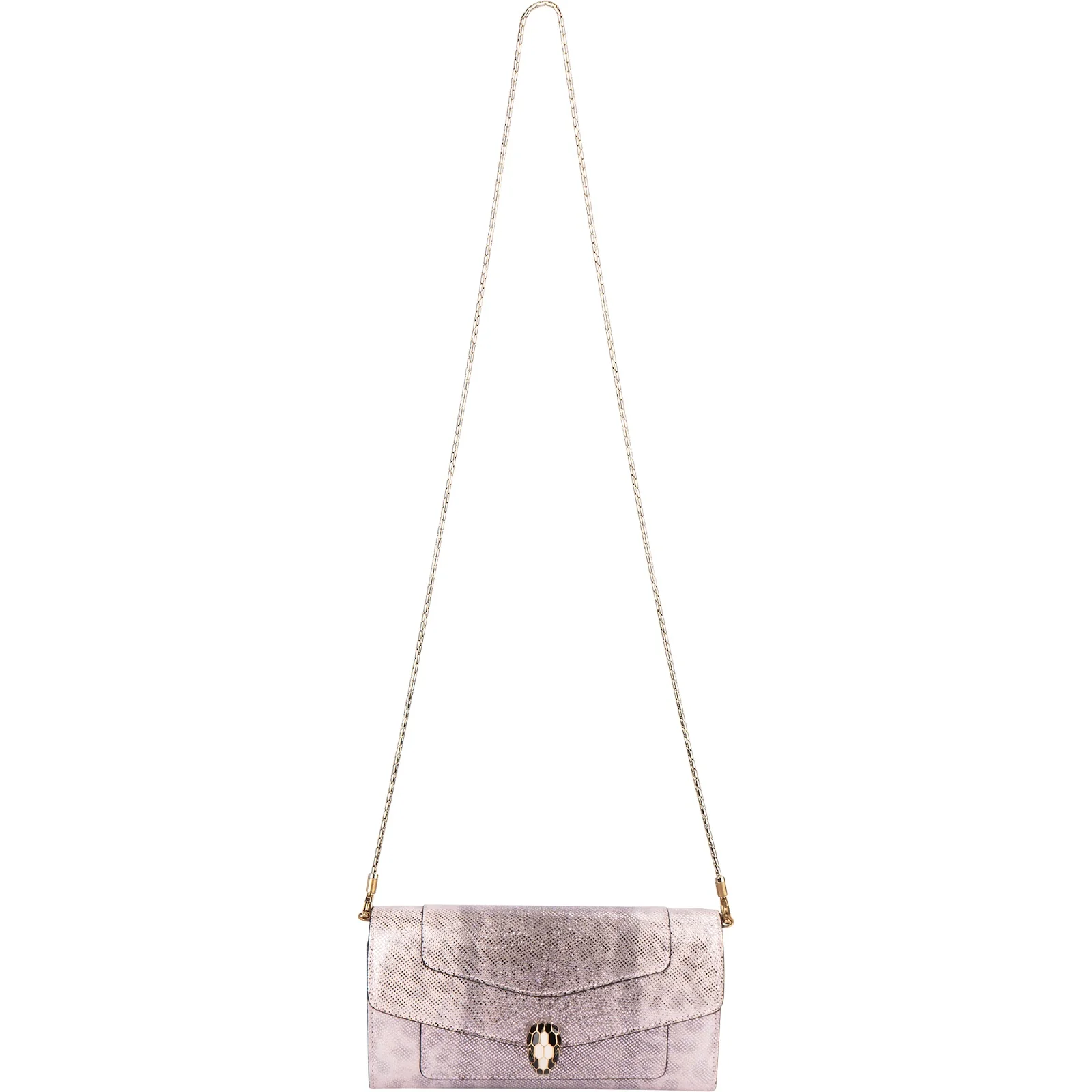 Bvlgari Metallic Serpenti Forever Wallet On Chain Crossbody Bag