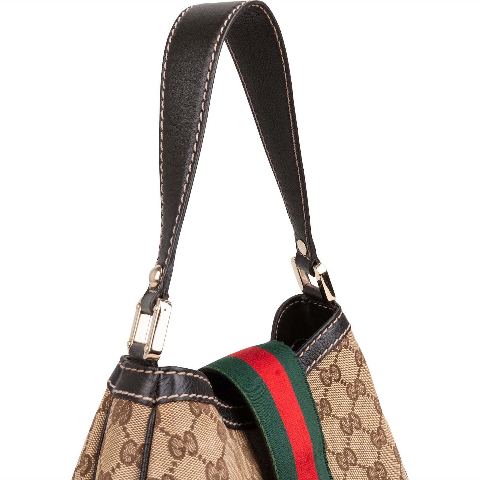Gucci - GG Web Hobo Shoulder Bag