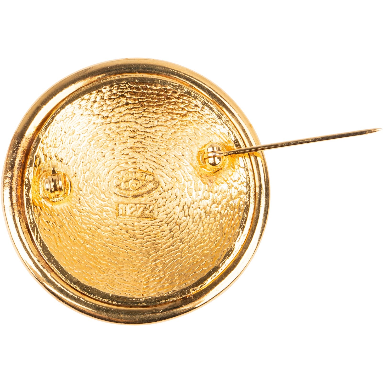 Chanel - Golden CC Cross Brosche 93P