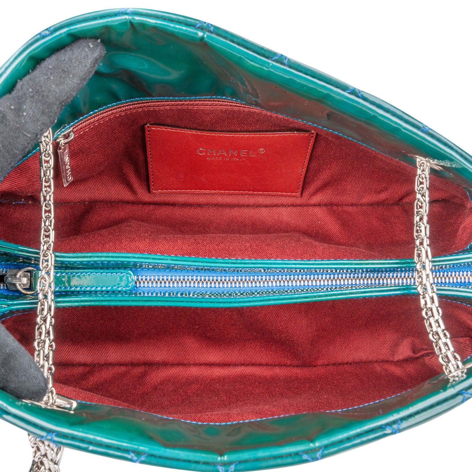 Chanel Quilted Patent Leather Mademoiselle Bowler Shoulder Bag