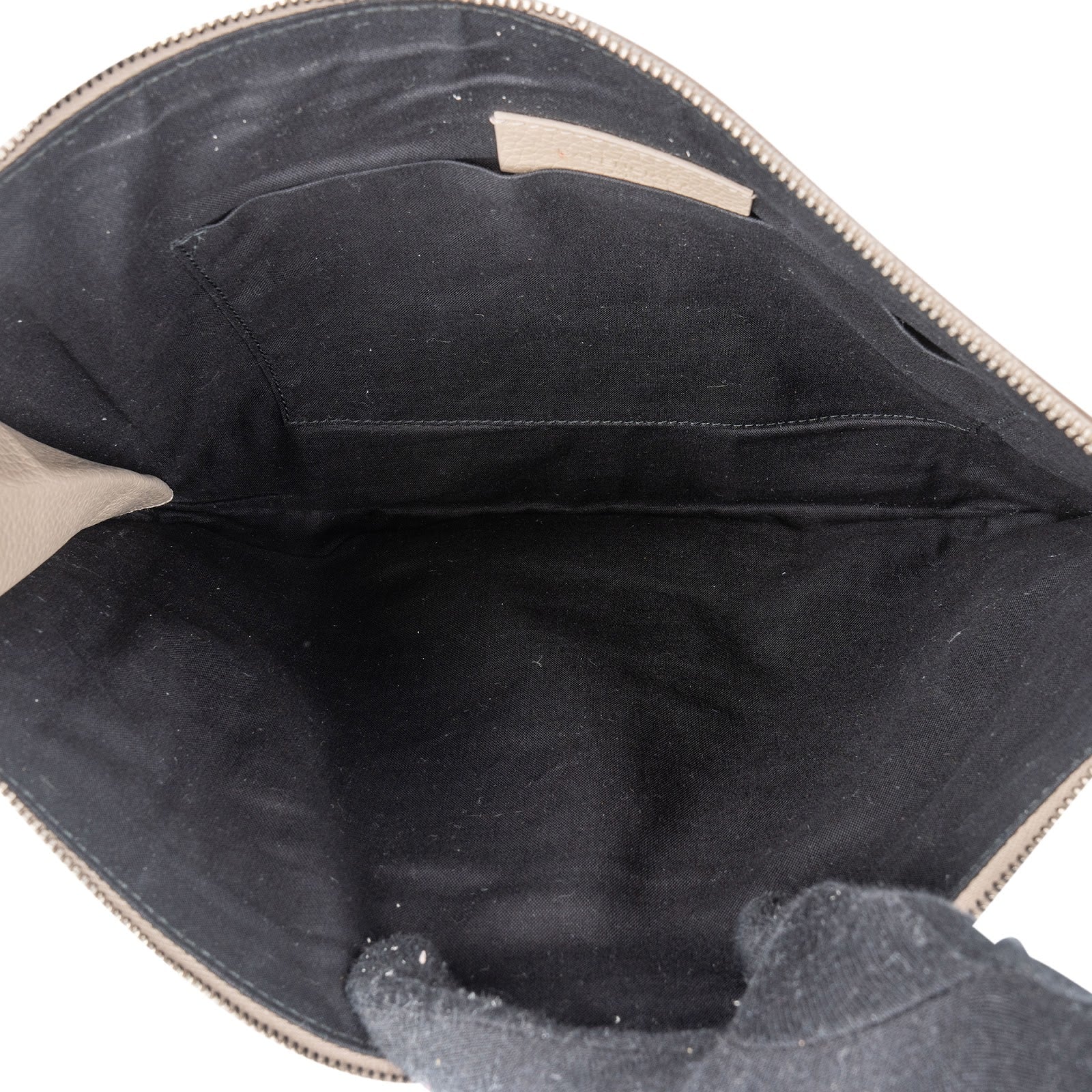 Balenciaga Perforated Leather Blackout City Bag Clutch