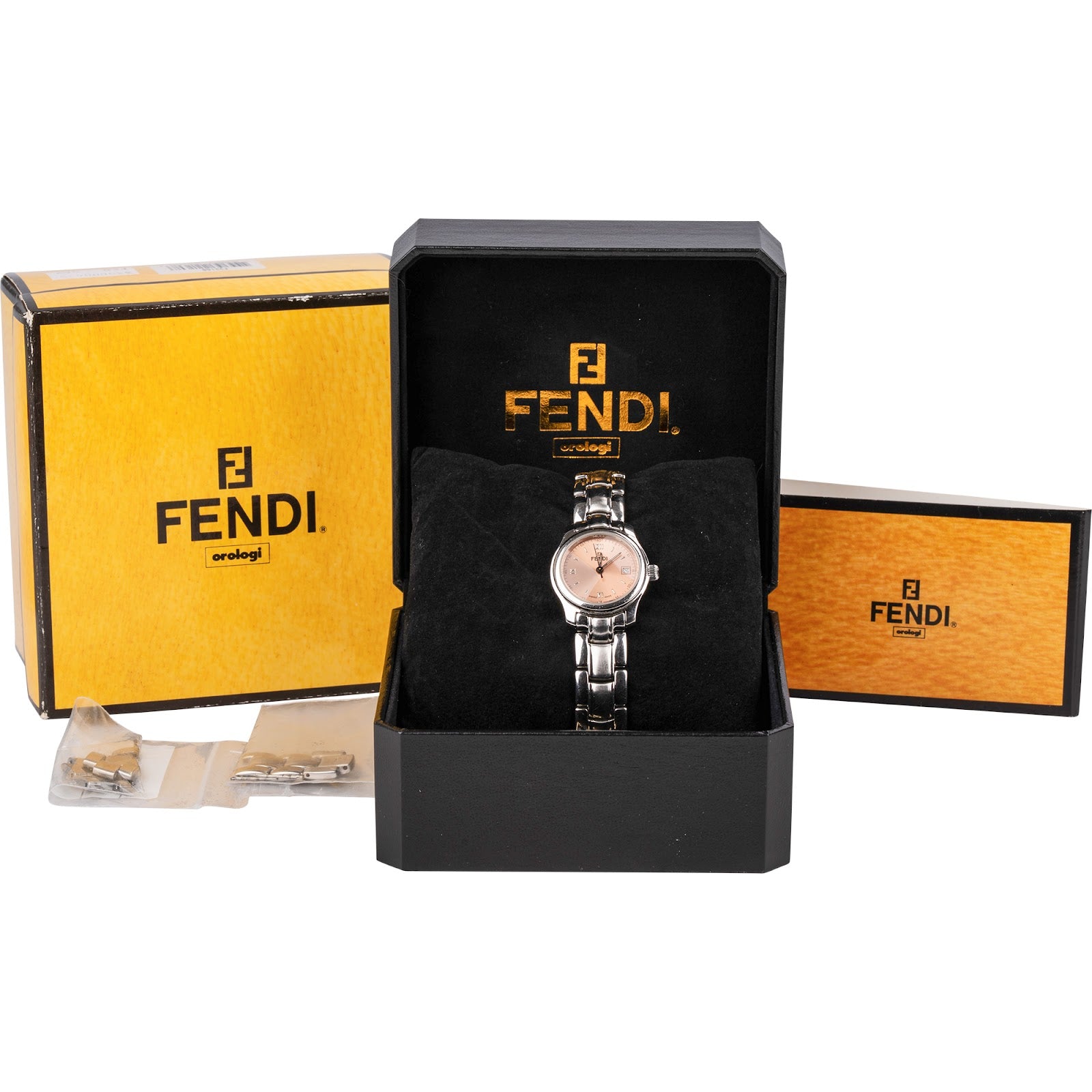 Fendi Silver Tone Date 210L Damenuhr