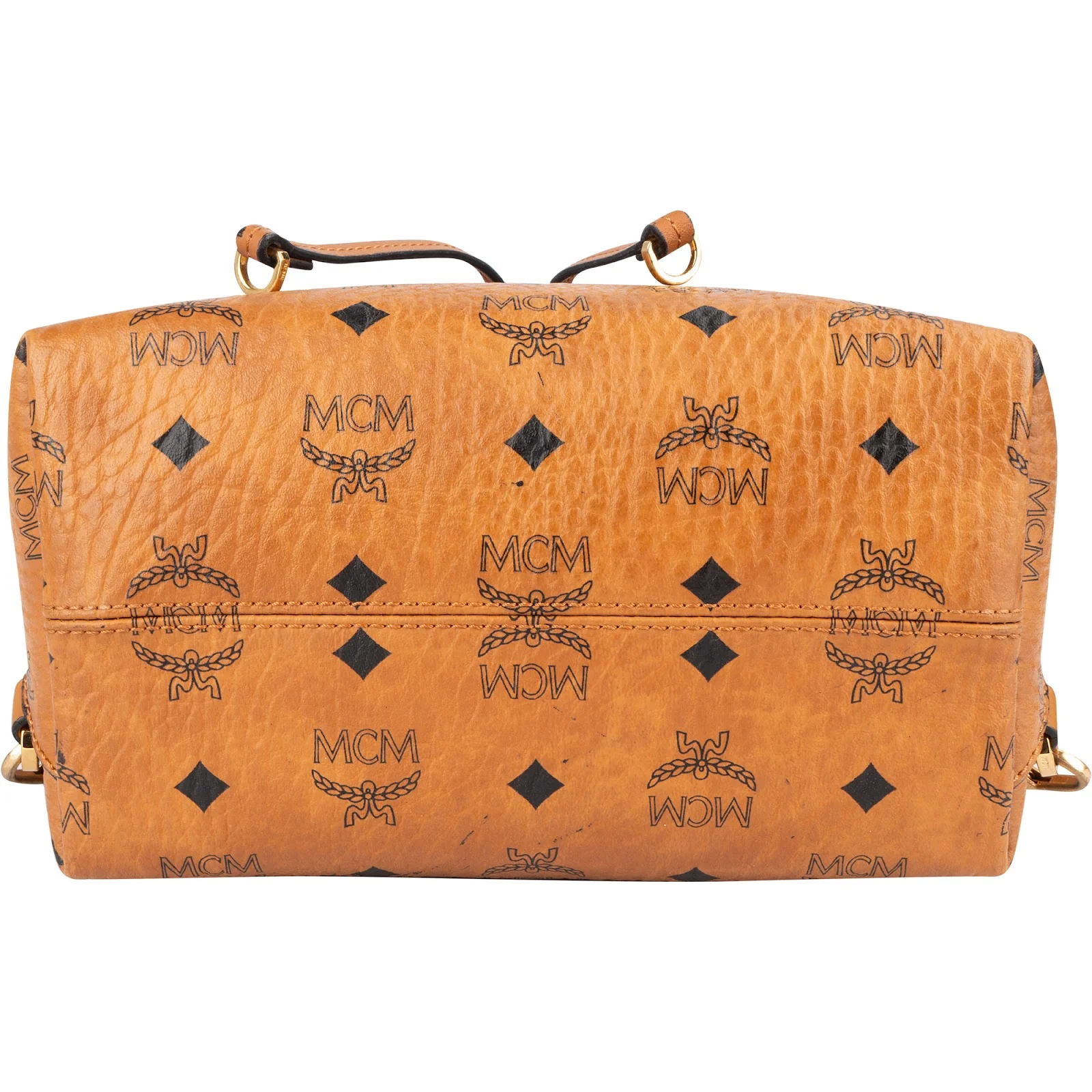 MCM Monogram Visetos Leather Small Patricia Backpack