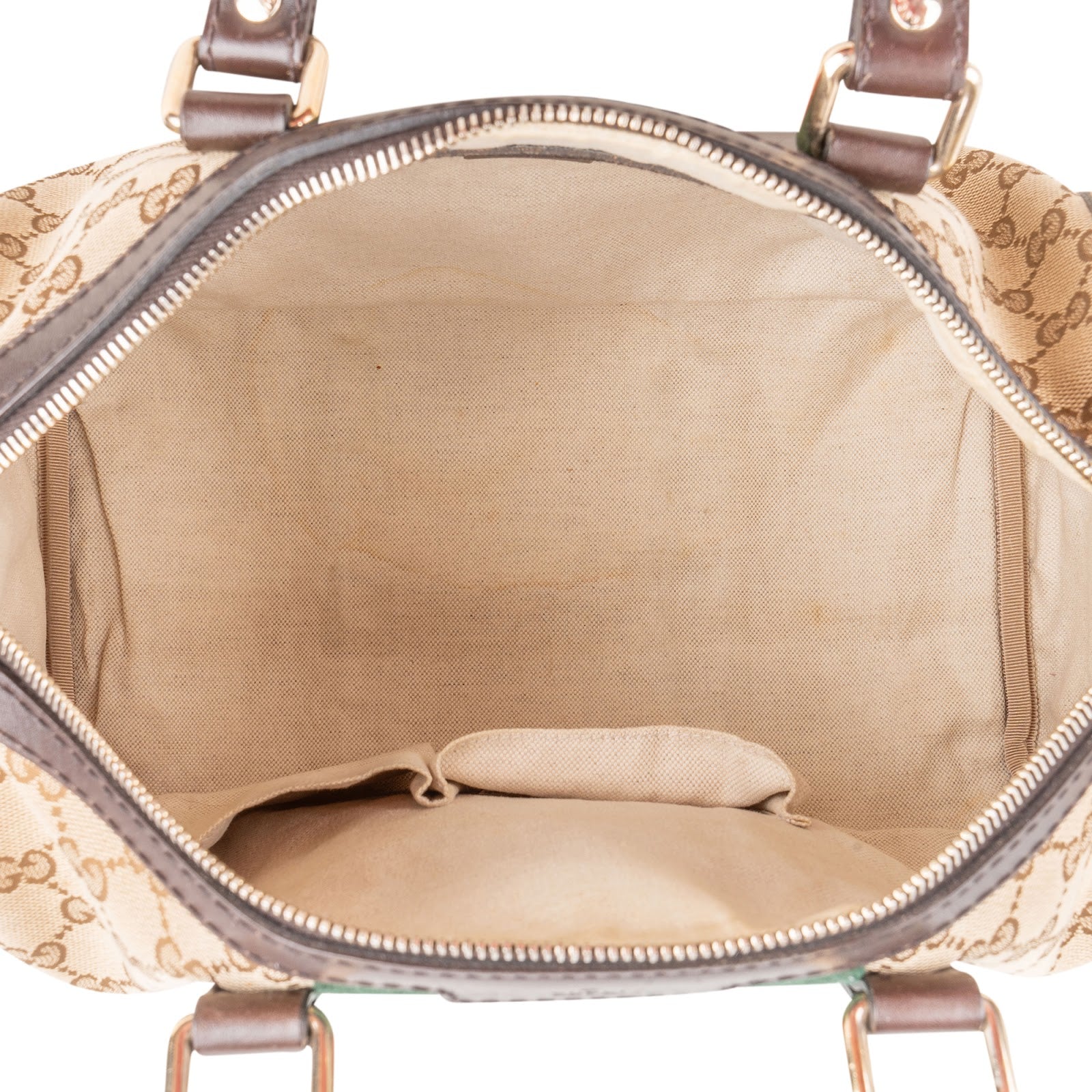 Gucci - GG Canvas Web Boston Bag