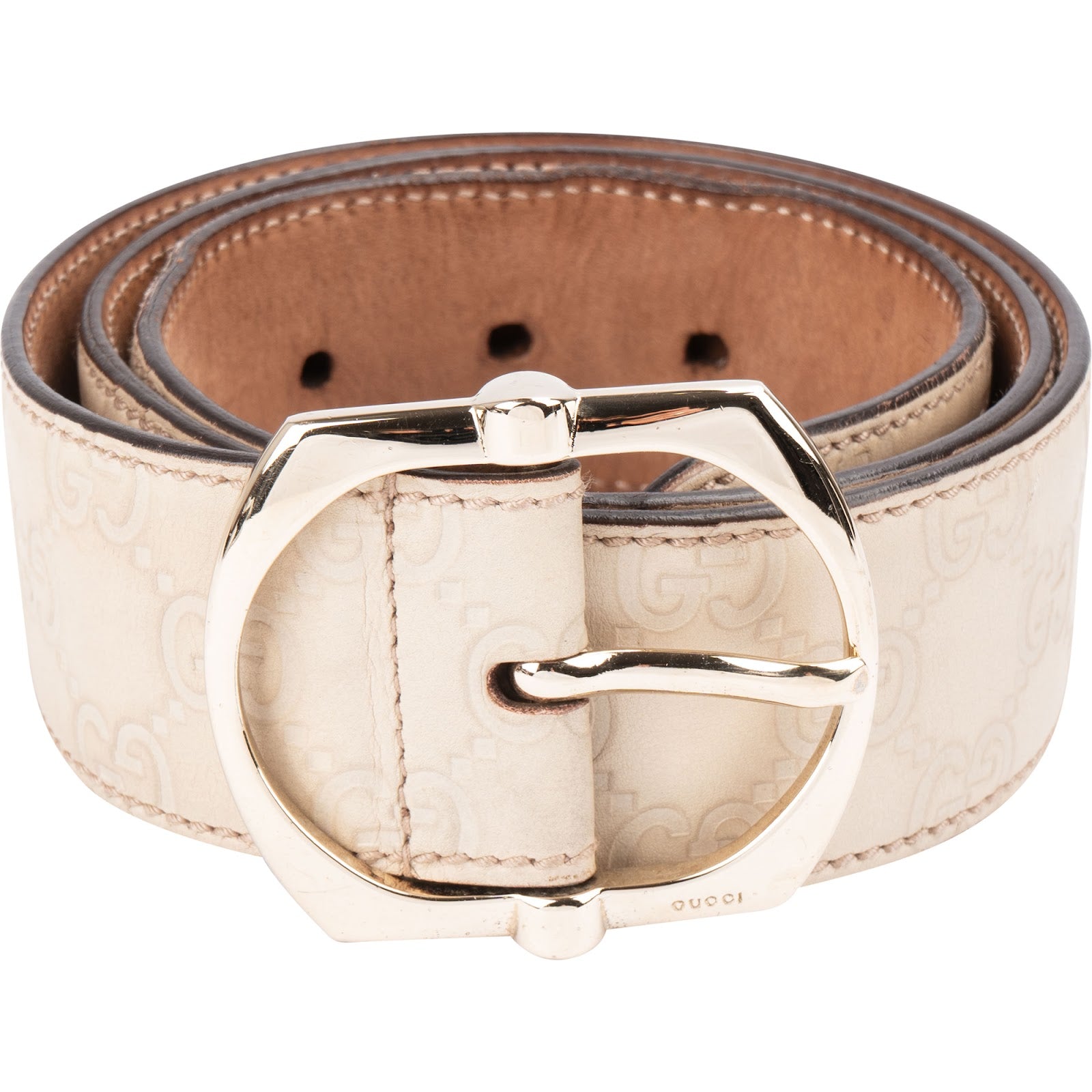 GUCCI – Guccissima Leather G-Buckle Belt riem