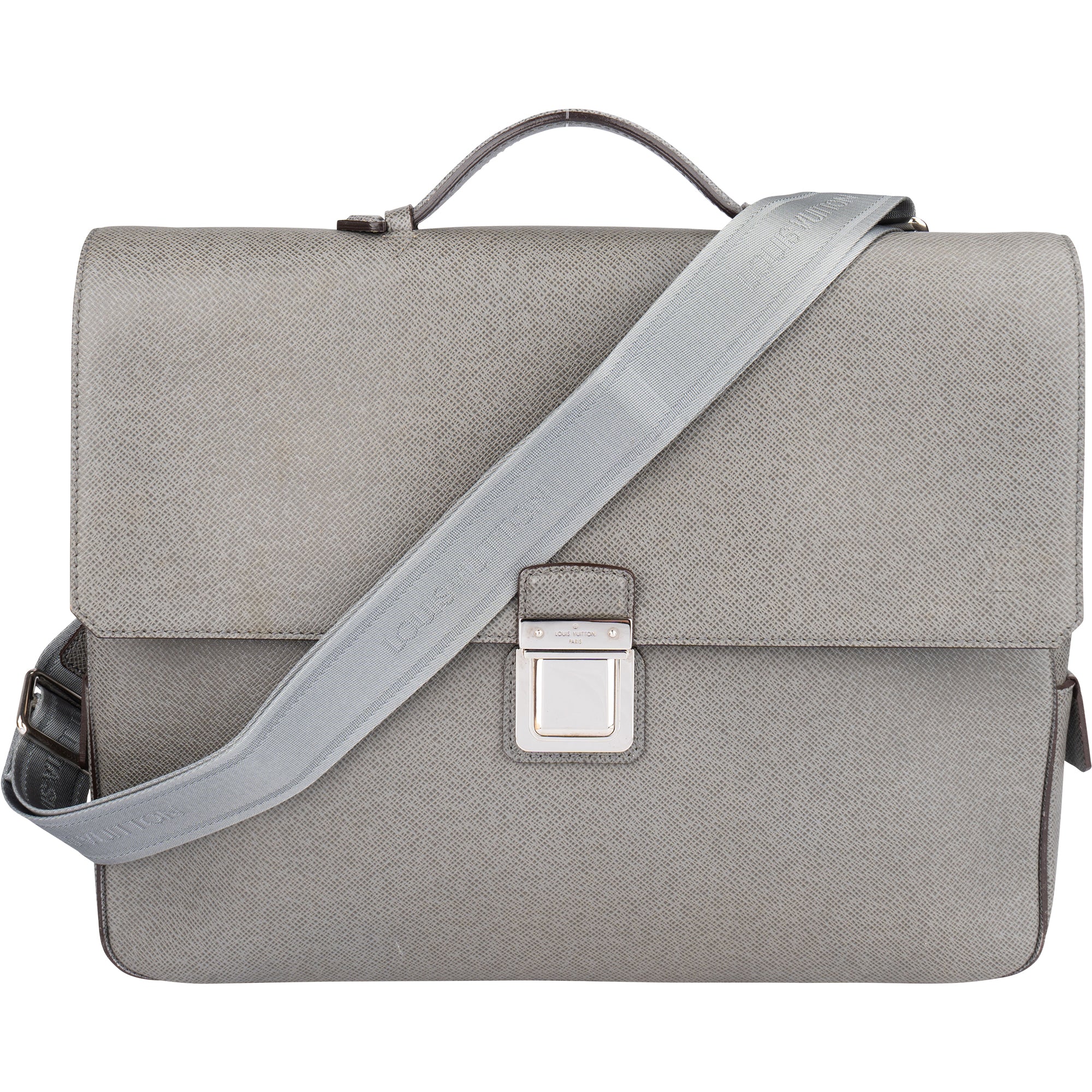 Louis Vuitton Taiga Leather Vassili PM Business Handbag