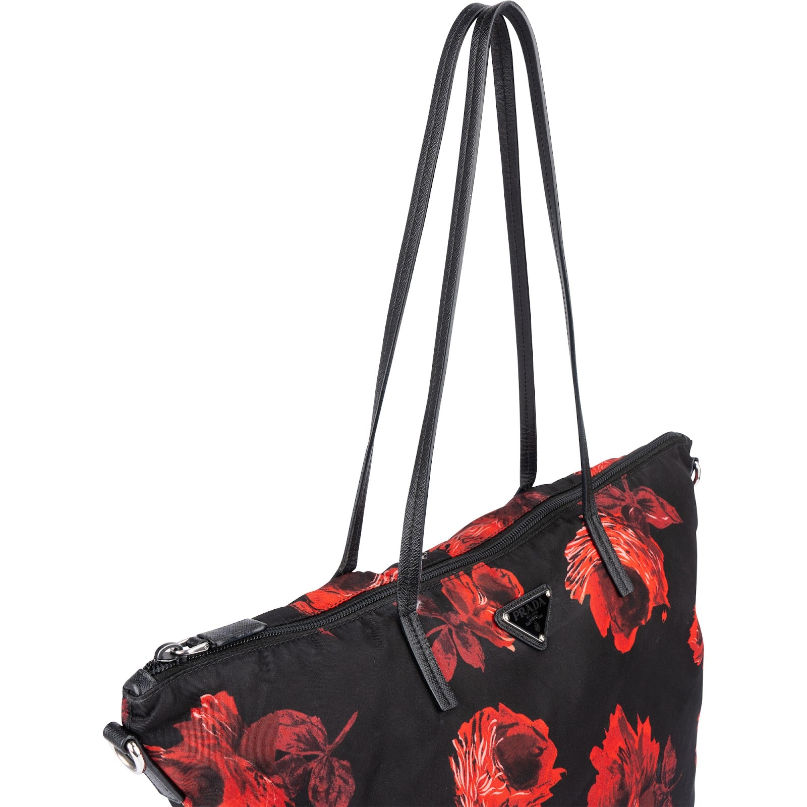 Prada - Tessuto Rose Monogram Shoulder Bag
