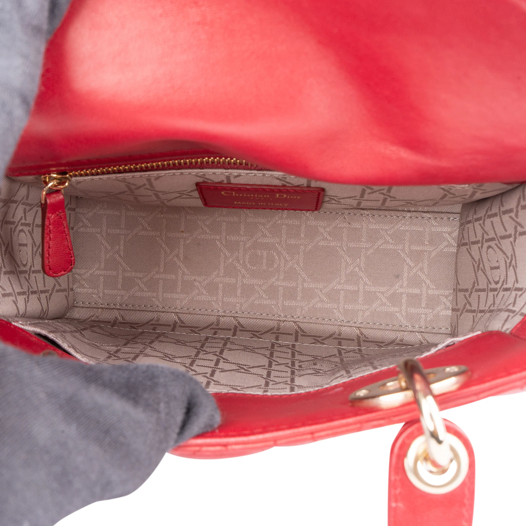 Christian Dior Quilted Leather ABC Lady Dior Handbag