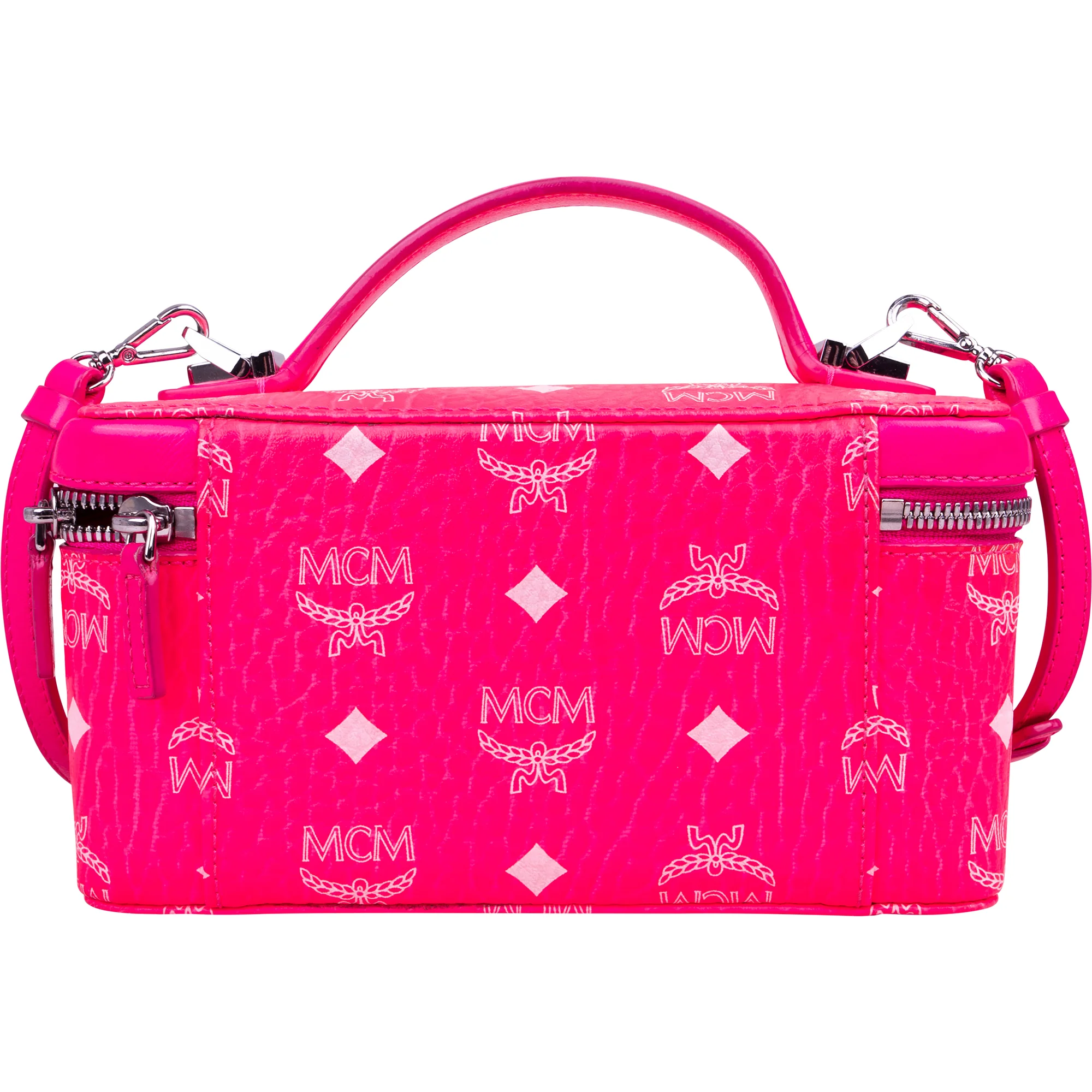 MCM Monogram Visetos Mini Rockstar Vanity Case Crossbody Bag