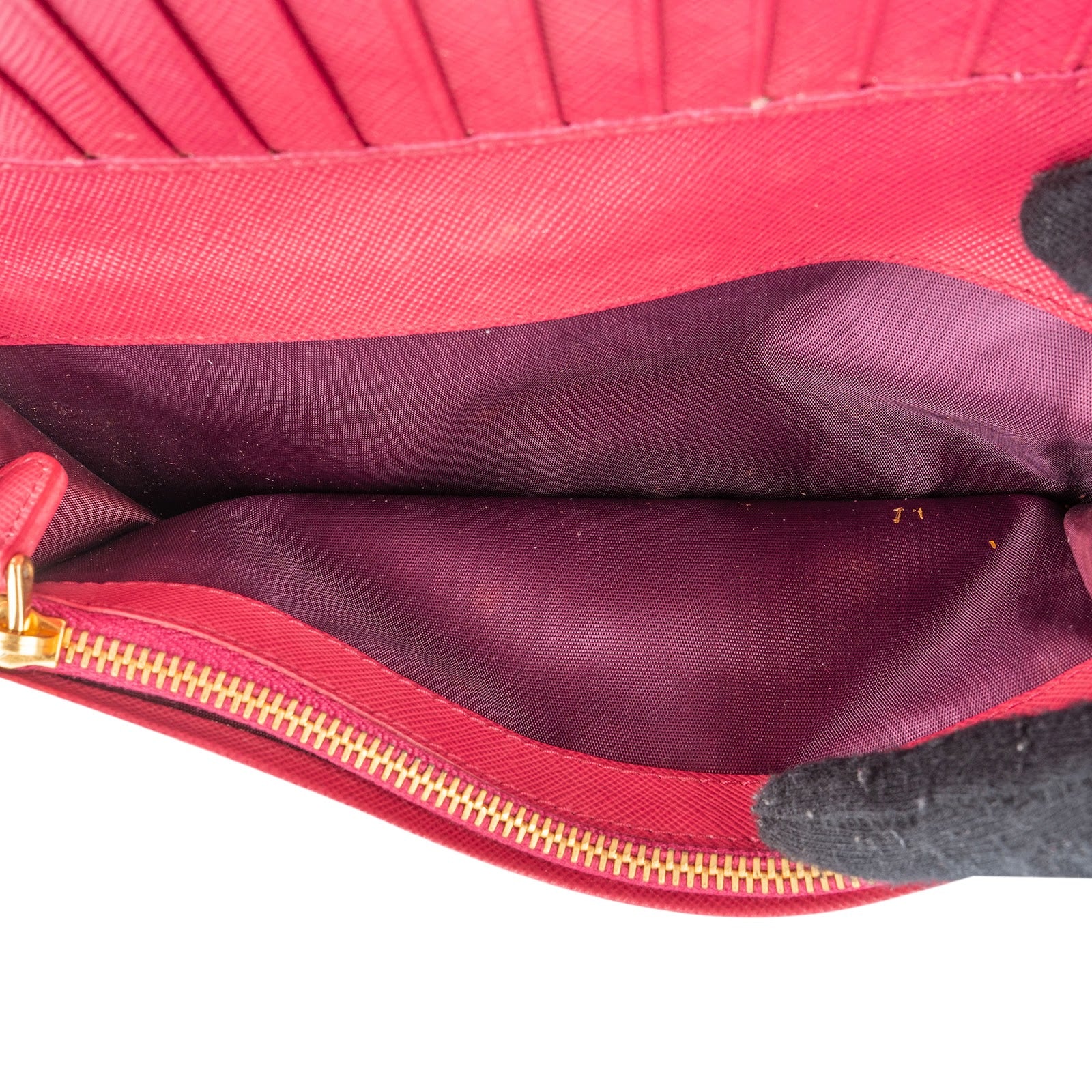 Prada Saffiano Leather Continental Flap Wallet