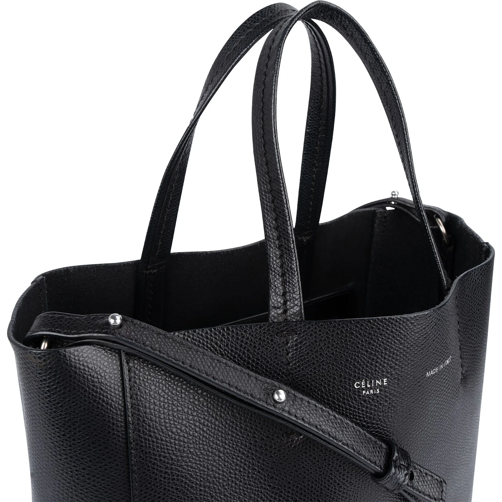 Céline Grained Calfskin Vertical Cabas Crossbody Handbag